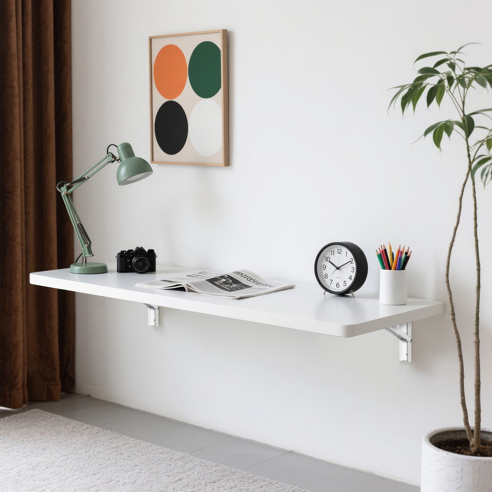 BlingBin Klapptisch Wandklapptisch 80x40cm klappbarer Esstisch, Schreibtisc günstig online kaufen