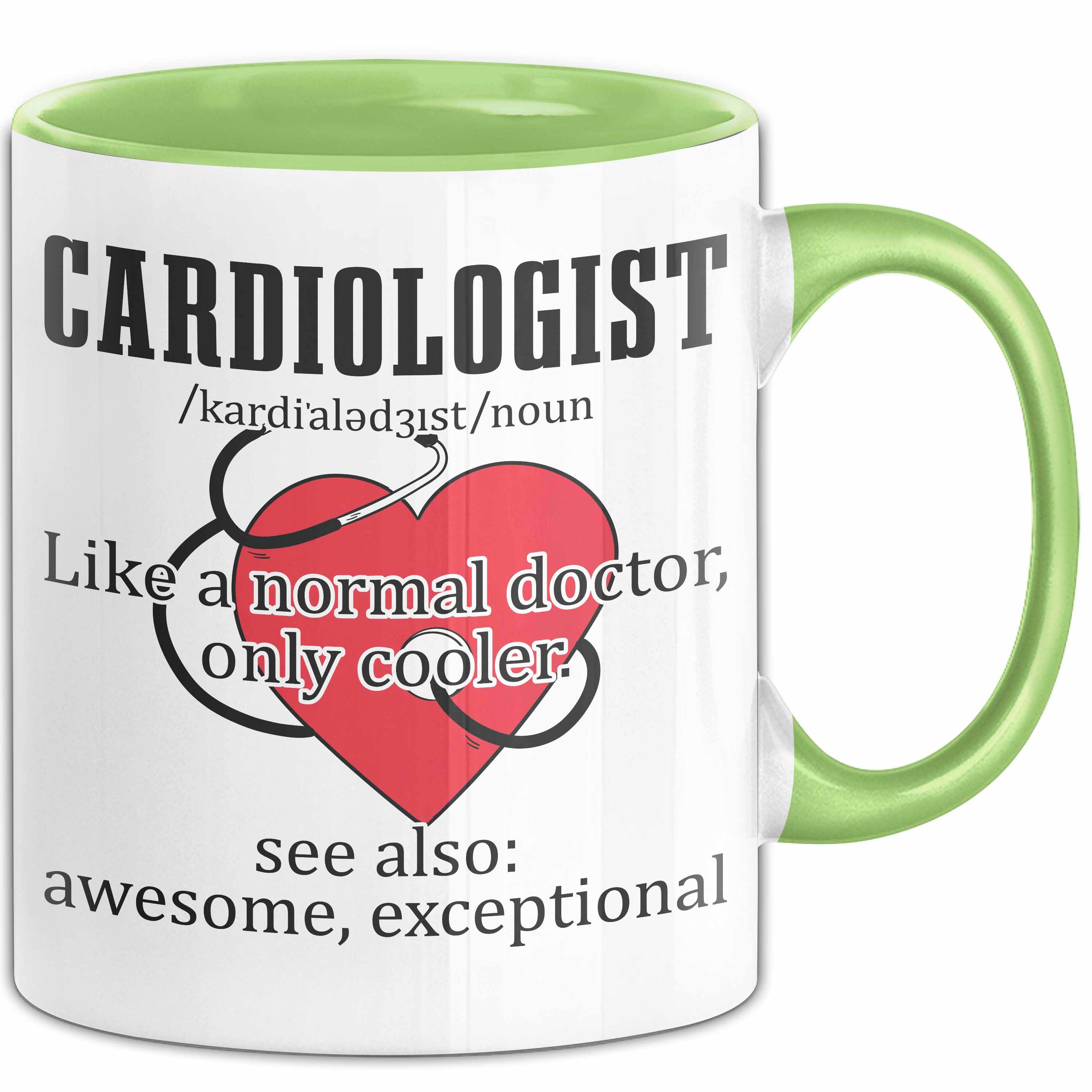 Trendation Tasse Kardiologe Geschenk Tasse Cardiologist Definition Ekg Herz Kardiologie
