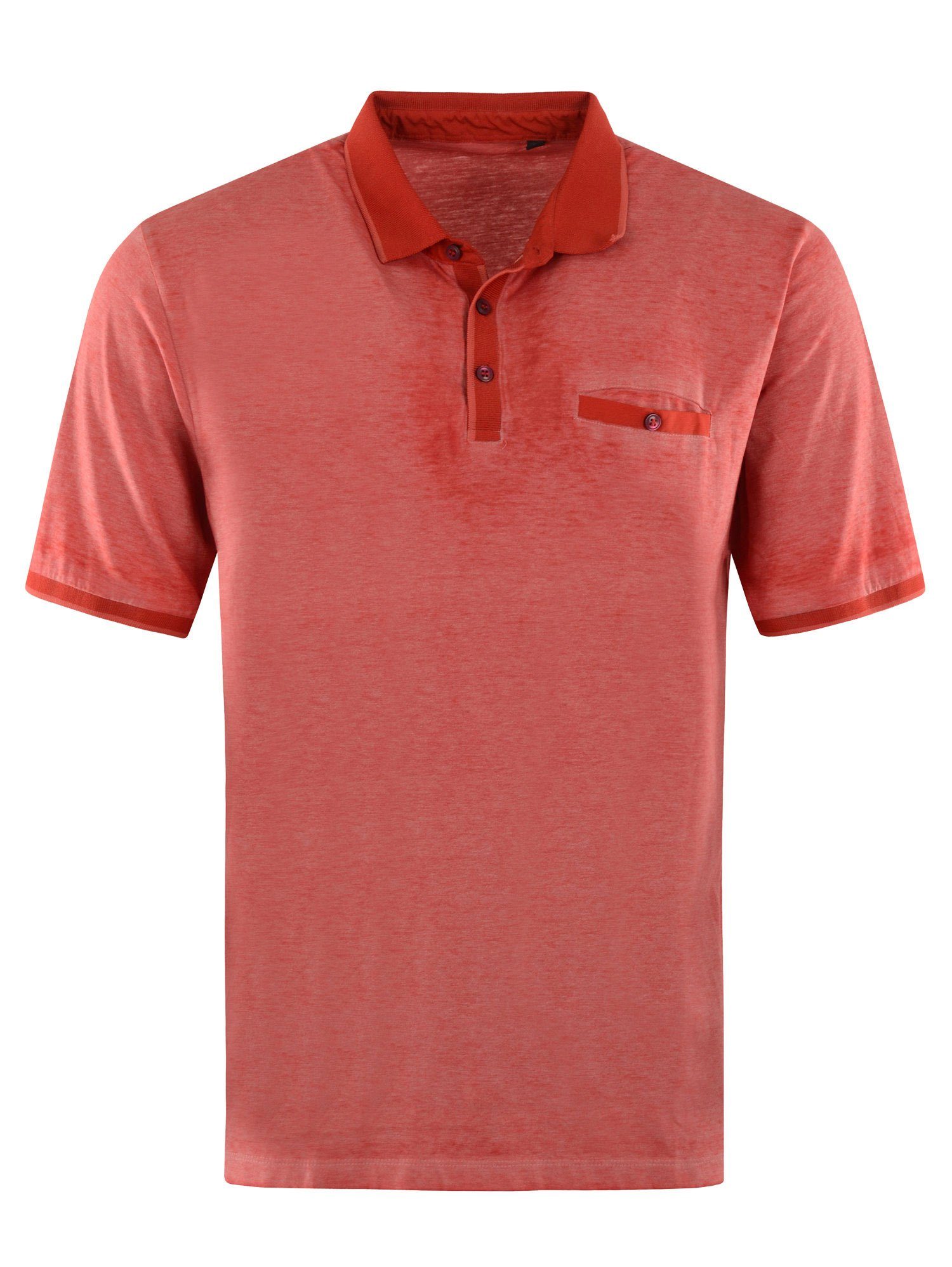 Hajo Poloshirt Hajo Herren Poloshirt leichte dünne Qualität 373 lava