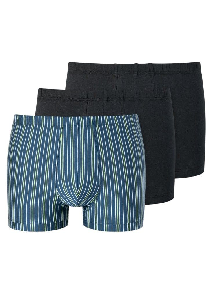 Schiesser Boxershorts Unterwäsche 95/5 Organic Cotton mehrfarbig blau/schwa günstig online kaufen