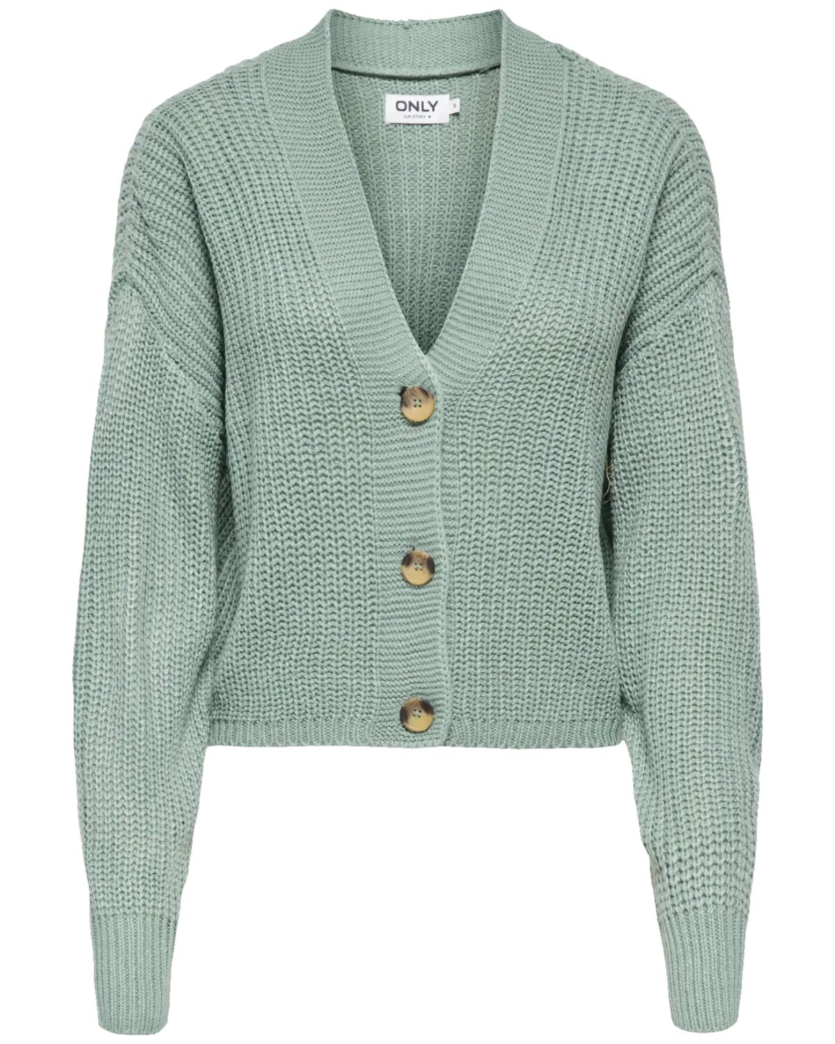 ONLY Cardigan Weiche Feinstrick-Strickjacke mit V-Ausschnitt und Knopfleist günstig online kaufen