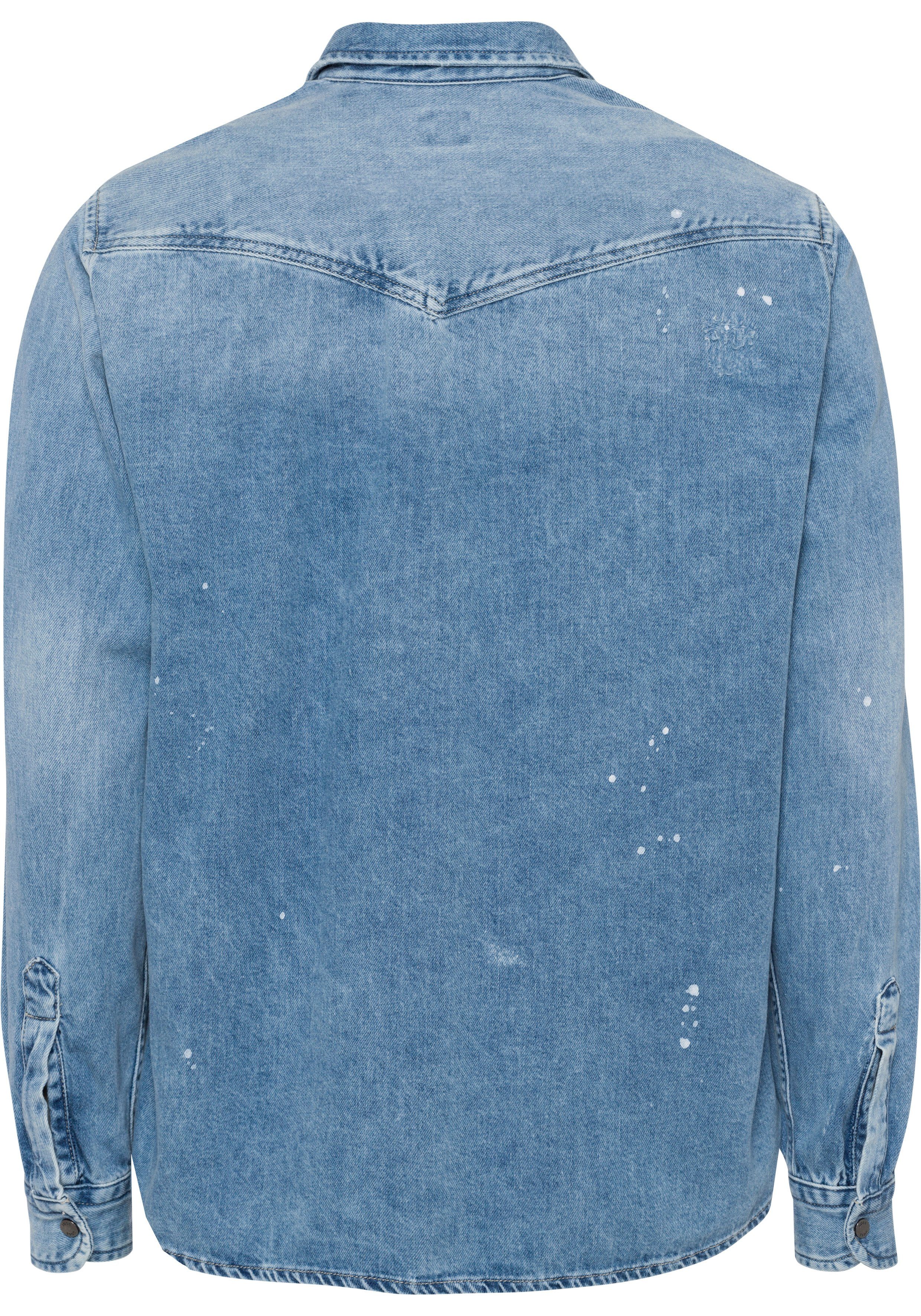 BOSS ORANGE Langarmshirt mit Brusttaschen, Jeanshemd von BOSS ORANGE