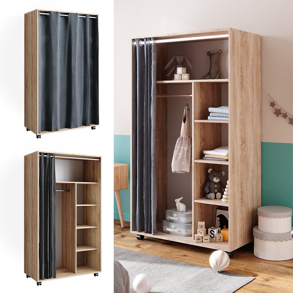 Vicco Kleiderschrank Doros, Sonoma, 100 x günstig online kaufen