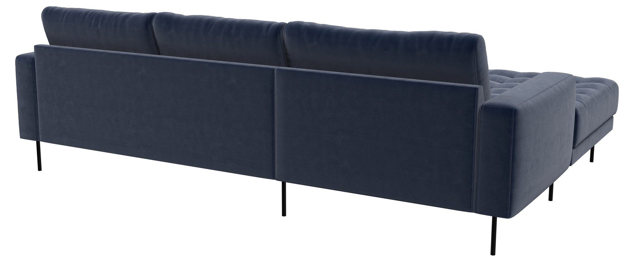 ebuy24 Sofa Rouge 2,5-Sitzer-Sofa mit.//Dunkelblau//Linksgewen Dunkelblau//Linksgewendet