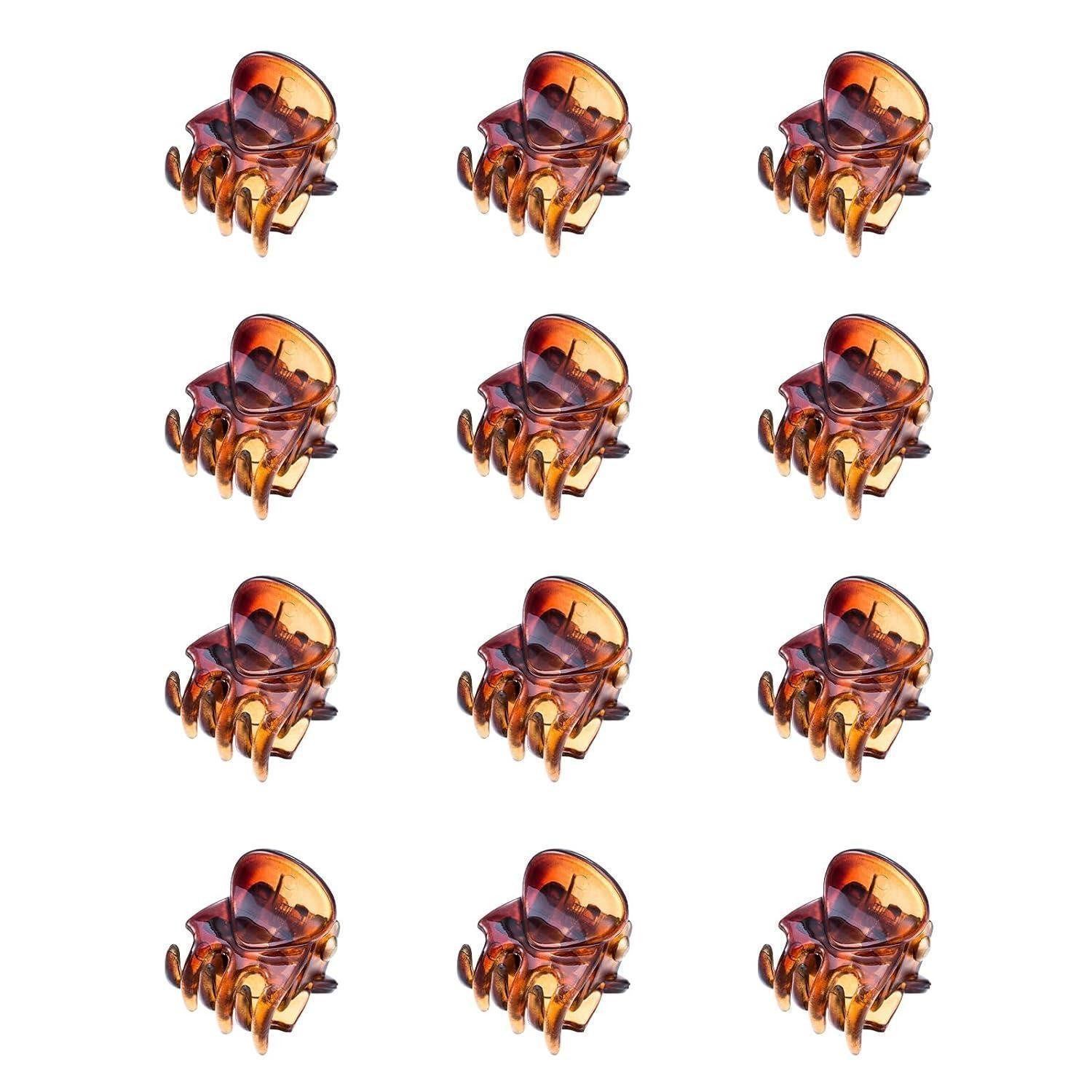 Aucuu Haarklammer Haarklammern: 12 Stück Mini Haarspangen Blumen-Design & Geschenk für