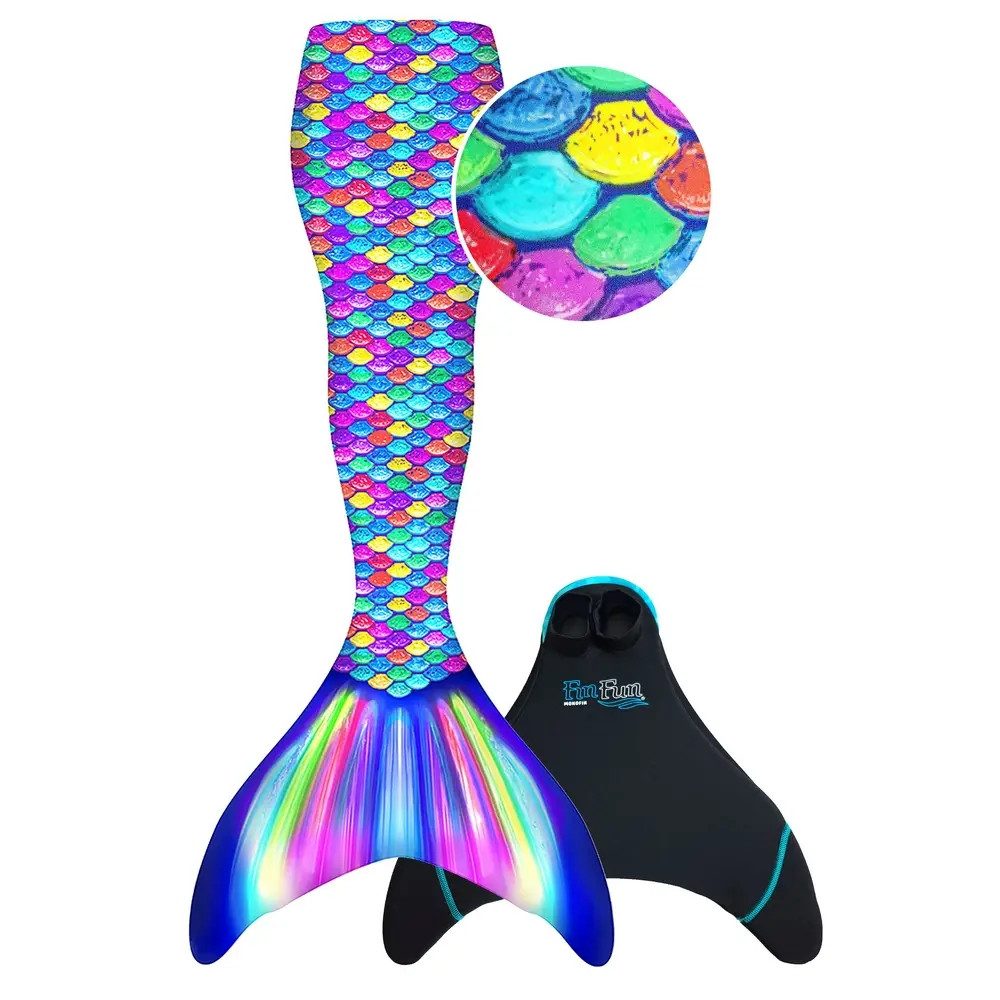 XTREM toys & sports Taucherbrille XTREM - Fin Fun - Fin Fun Rainbow L/XL