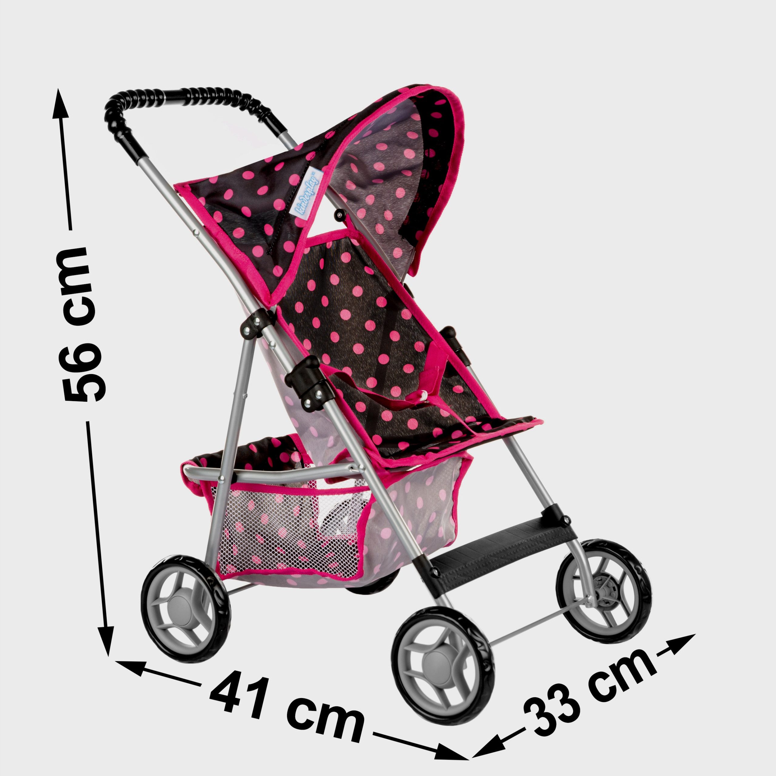 Kinderplay Dolls & Strollers Puppenbuggy Puppenwagen Buggy – leicht faltbar – Spielspaß für Kinder – Bild 3 von 5
