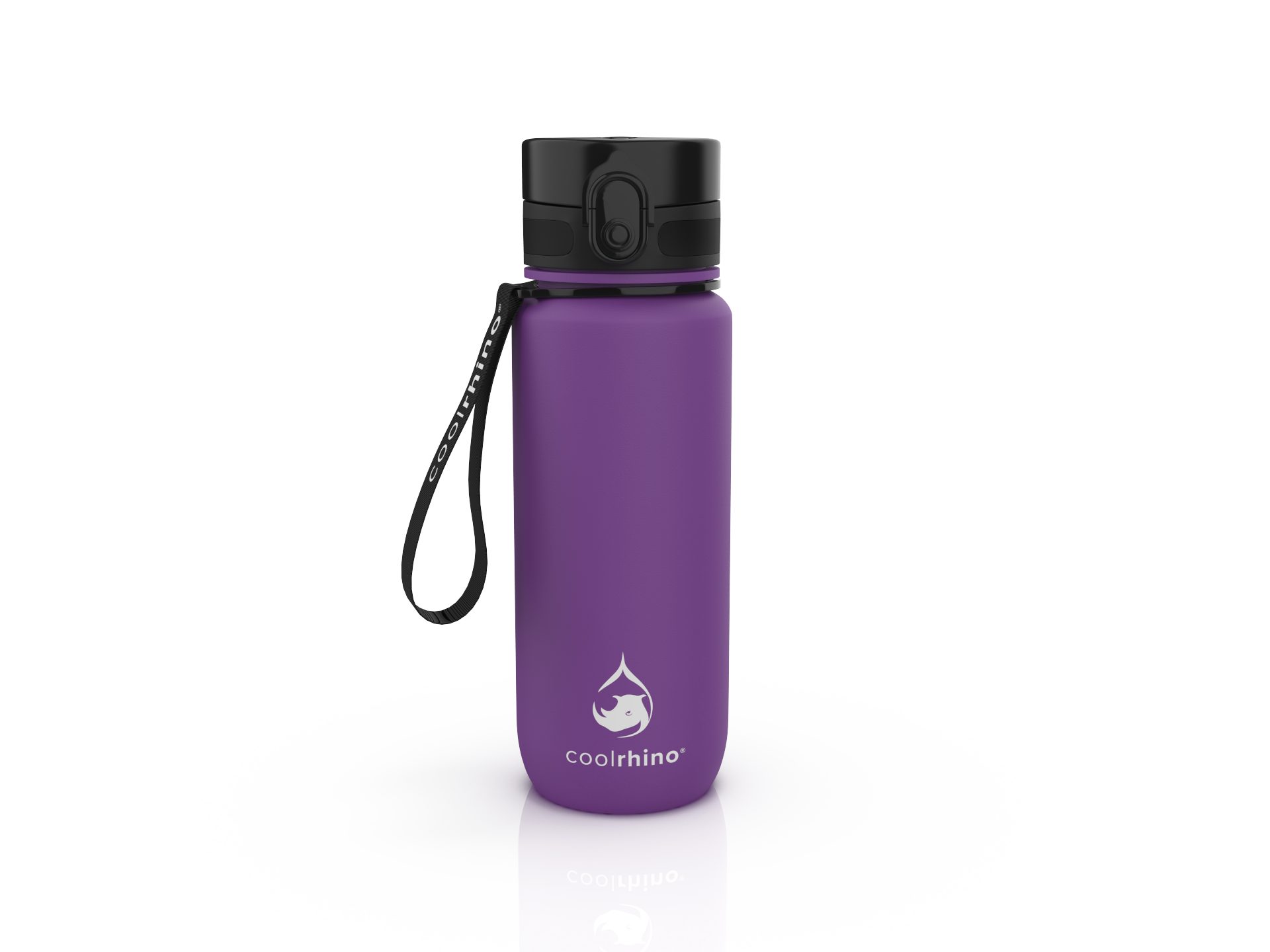 coolrhino Trinkflasche rhinoSport Tritan Sportflasche 350 ml, 650 ml, 1 liter, 1,5 l, Wasserflasche auslaufsicher für Sport, Outdoor, Schule und Fahrrad