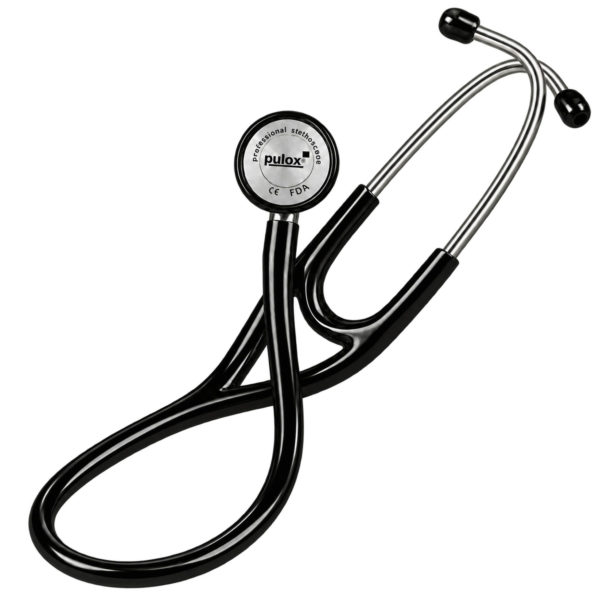 pulox Stethoskop Professionelles Kardiologie Stethoskop mit Doppelkopf aus Edelstahl