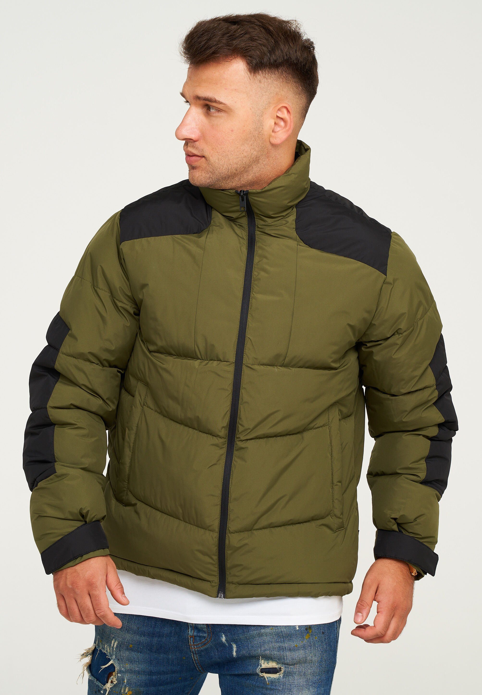 Jack & Jones Winterjacke VOTIS PUFFER Steppjacke mit Stehkragen und Taschen günstig online kaufen
