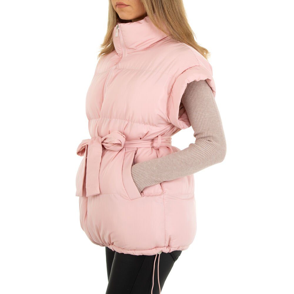 Damen Gefüttert Freizeit in Winterjacke Winterjacke Rosa Ital-Design