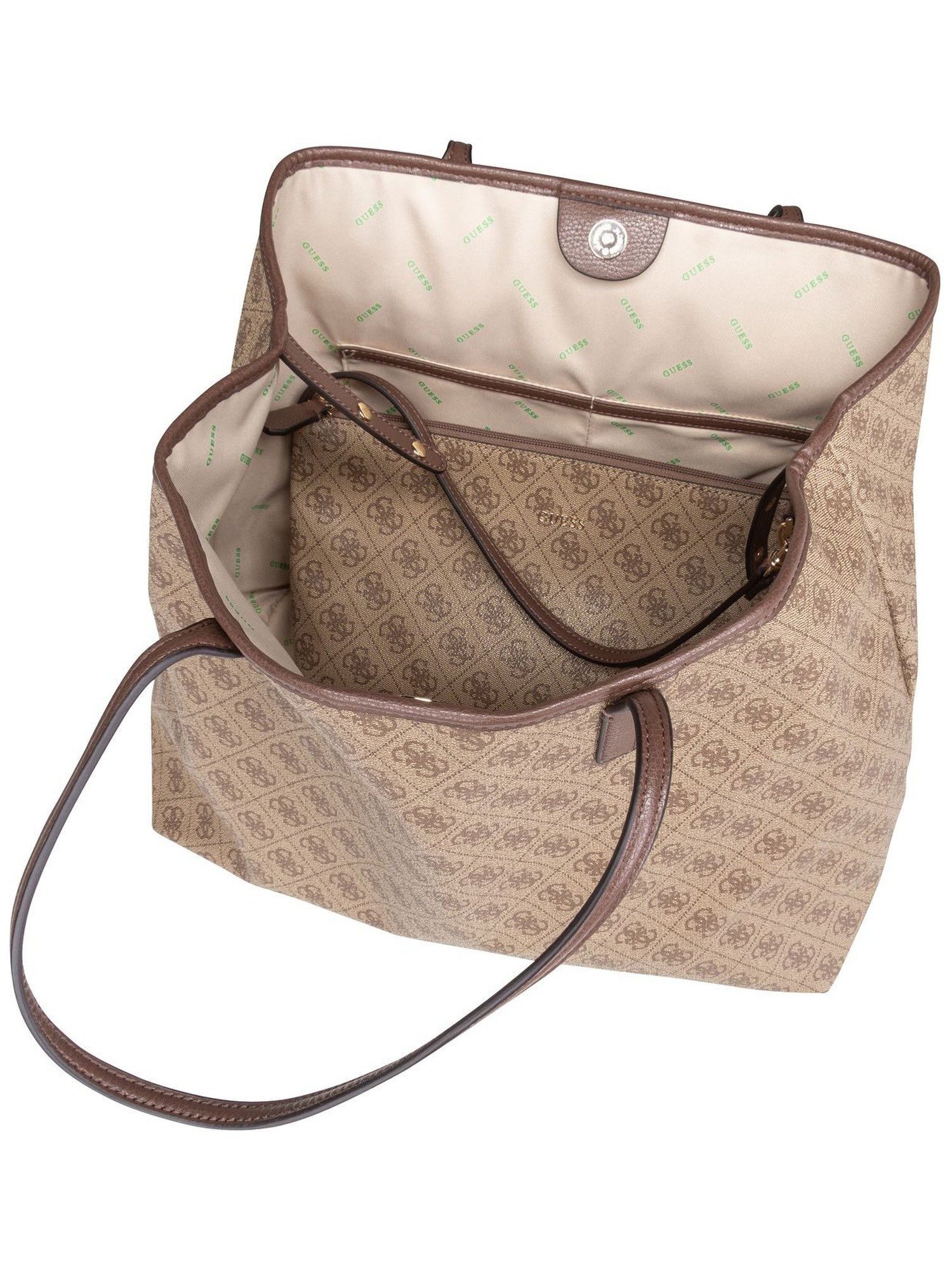 Guess Shopper Eco Victtoria 2in1 Latte Logo/Brown – Bild 4 von 5