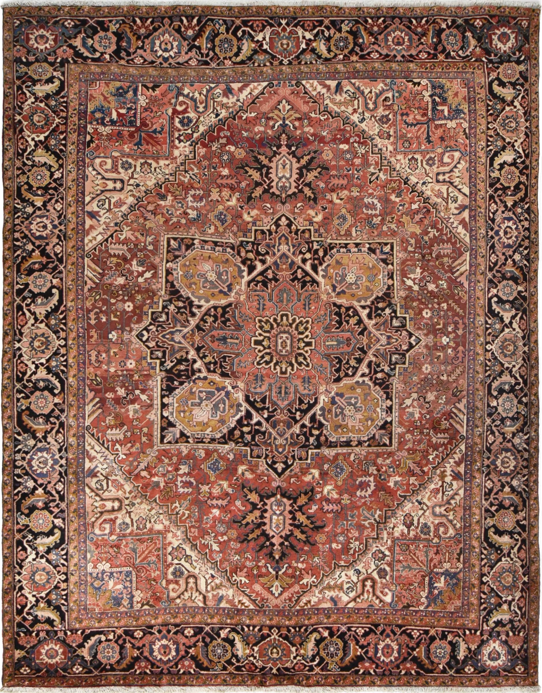 Nain Trading Orientteppich Heriz 300x383 Handgeknüpfter Orientteppich / Perserteppich, rechteckig, Höhe: 12 mm