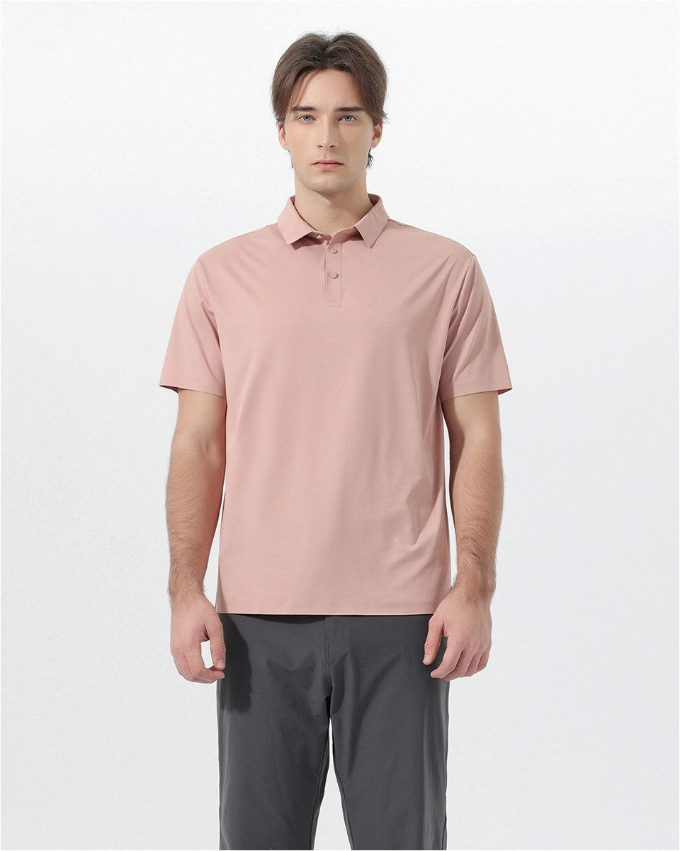 YOUTHUP Poloshirt Herren Kurzarm Poloshirt mit Knopfleiste