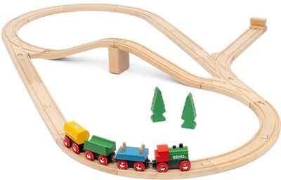 BRIO® Spielzeug-Eisenbahn 65 Jahre Holzeisenbahn Jubiläums-Zugset, Made in Europe; FSC® - schützt Wald - weltweit