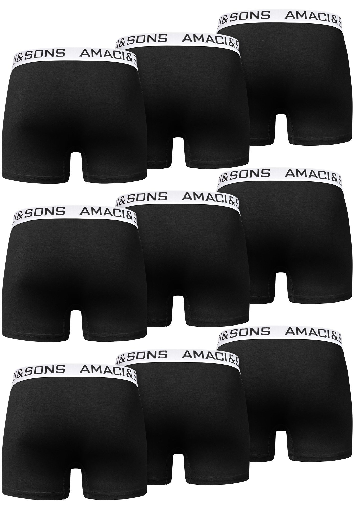 Amaci&Sons Boxershorts LARY 9er Pack Boxershorts (9er-Pack) Herren Baumwoll günstig online kaufen