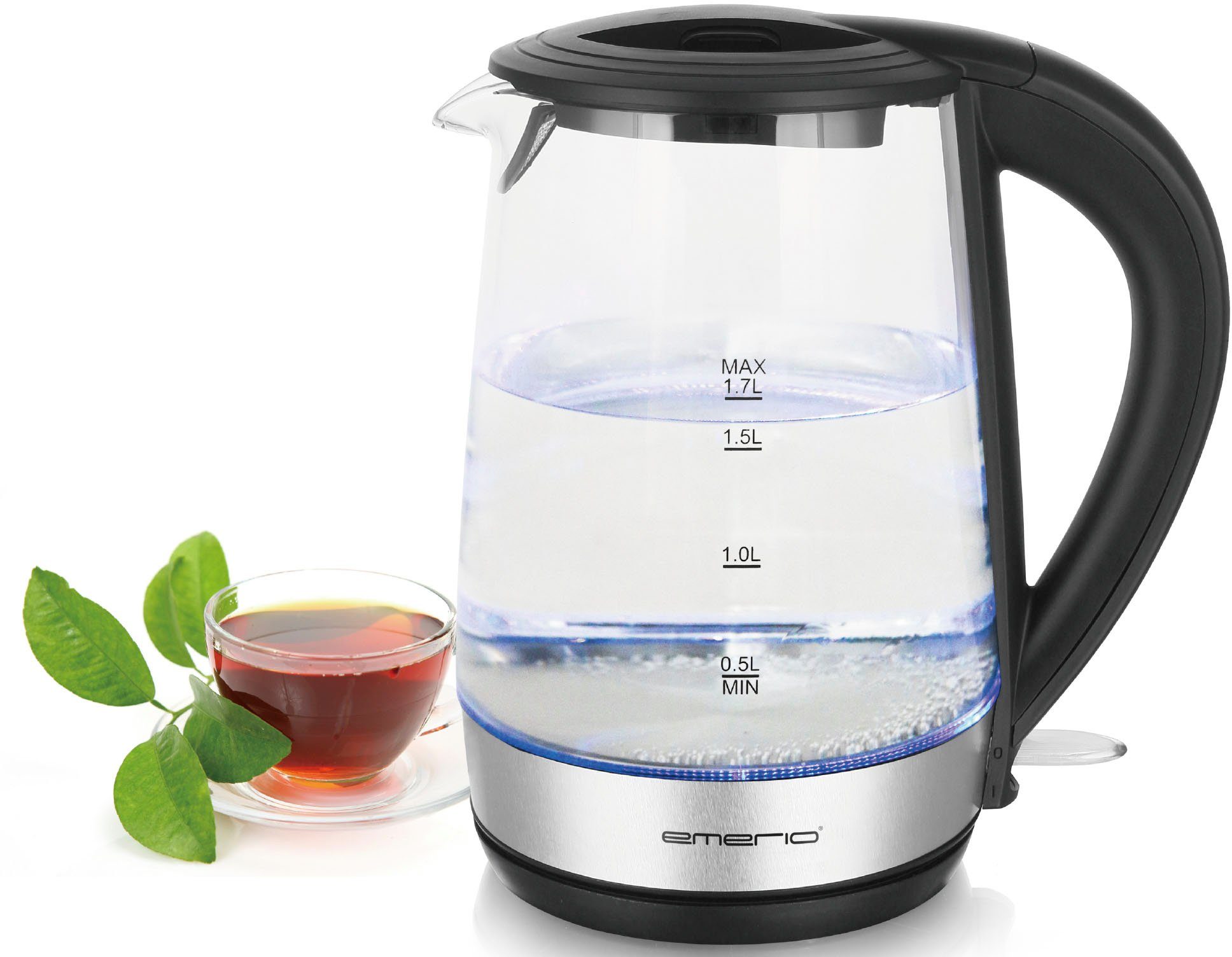 Emerio Wasserkocher WK-123131, 1,7 l, 2200 W