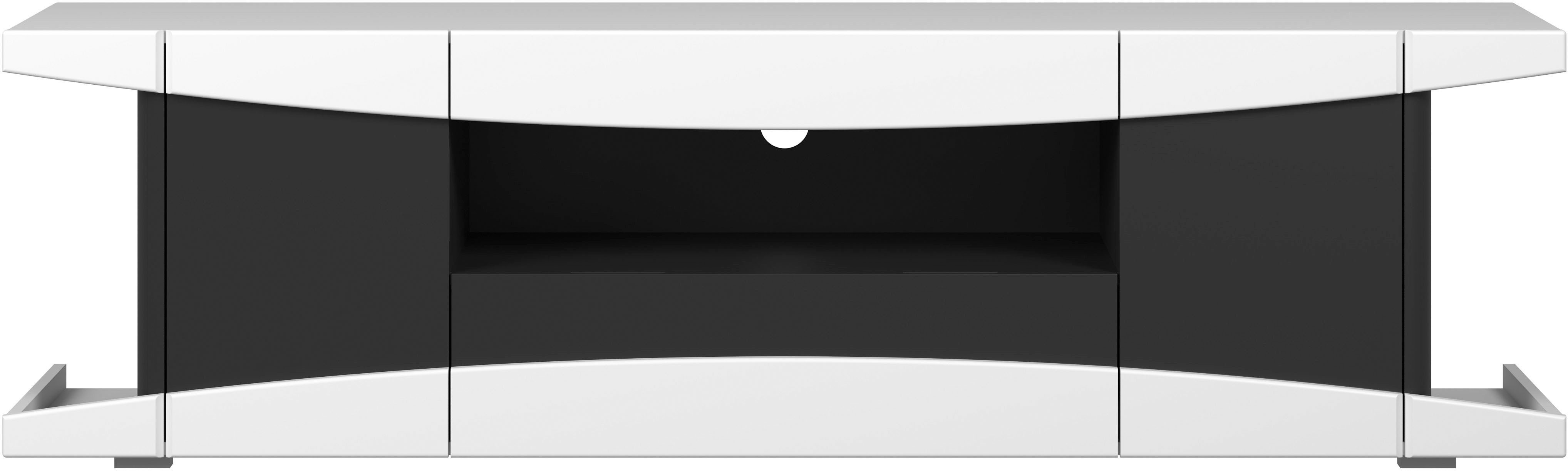 INOSIGN Lowboard NextLevel speziell geeignet für Spielekonsolen, Gaming-Lowboard wahlweise mit Beleuchtung - (B/T/H) 180/42/52 cm