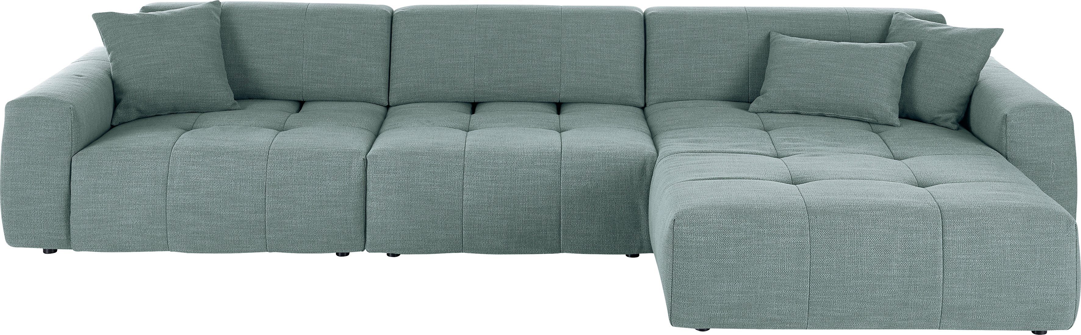 3C Candy Ecksofa Yoshy mit Komfortfunktionen, modern und bequem, L-Form, Zwei verschiedene Sitztiefen durch verstellbare Rückenlehne