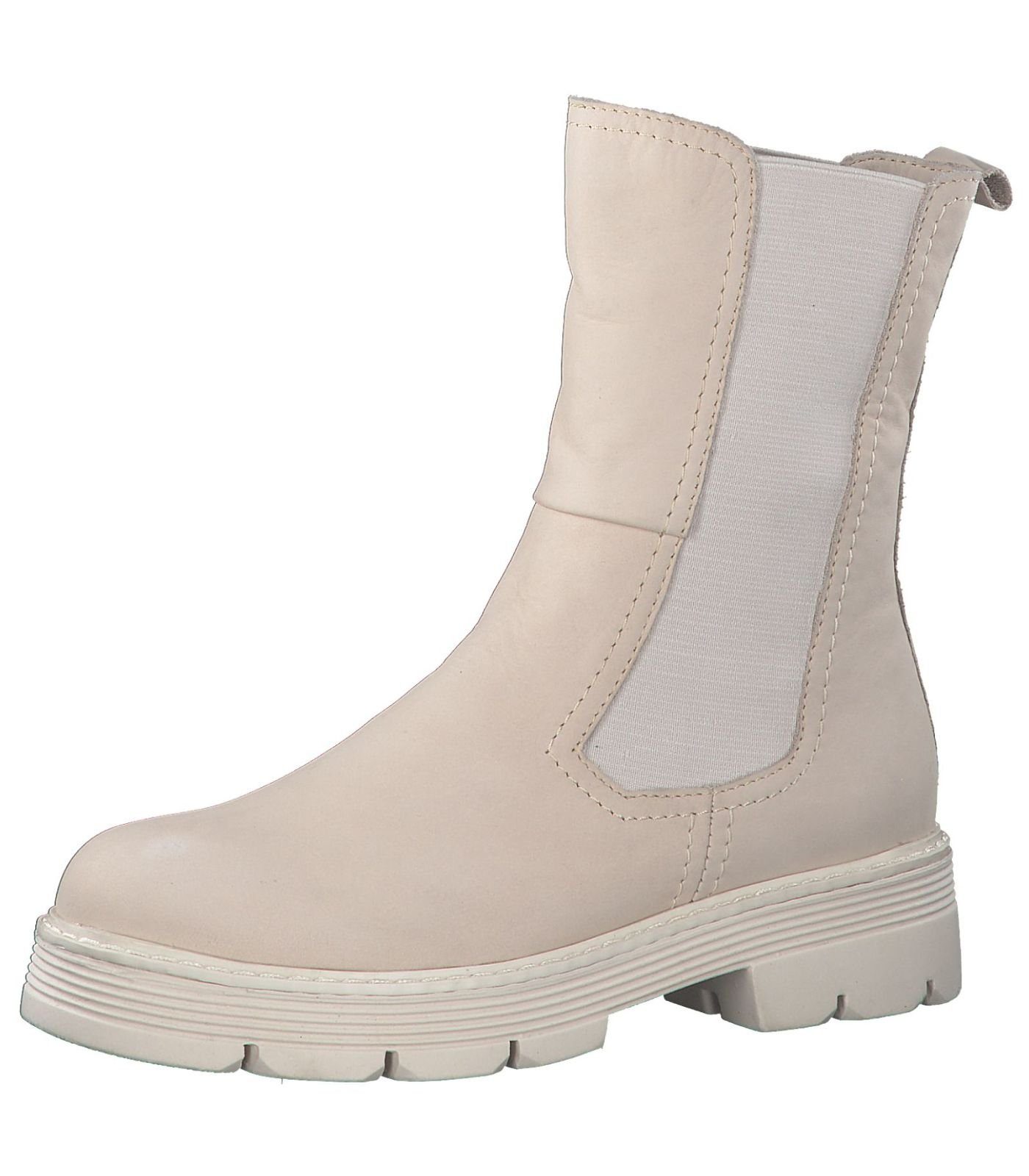 MARCO TOZZI Stiefel Leder/Textil Ankleboots Cream | Ankle Boots