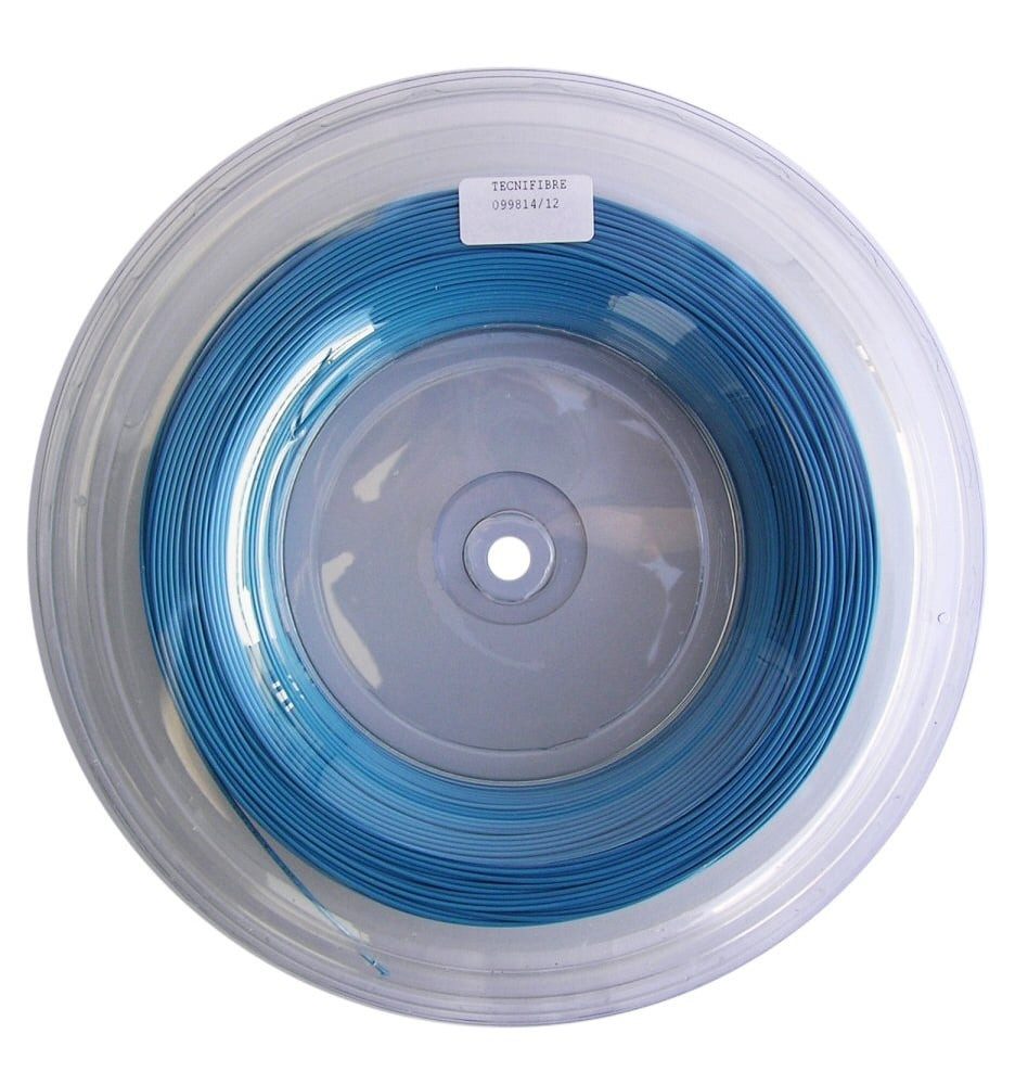 Tecnifibre Tennissaite Razor Code (Haltbarkeit+Spin) blau 200m Rolle, Saitendicke: 1.25