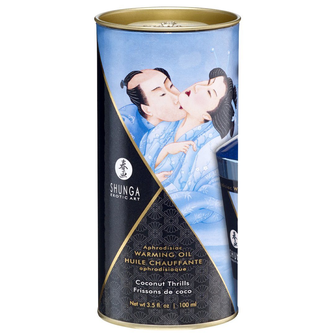 SHUNGA Massageöl Aphrodisiakum wärmendes Massage Öl Coconut Thrills - Kokosnuss, Atemaktivierte Erwärmung