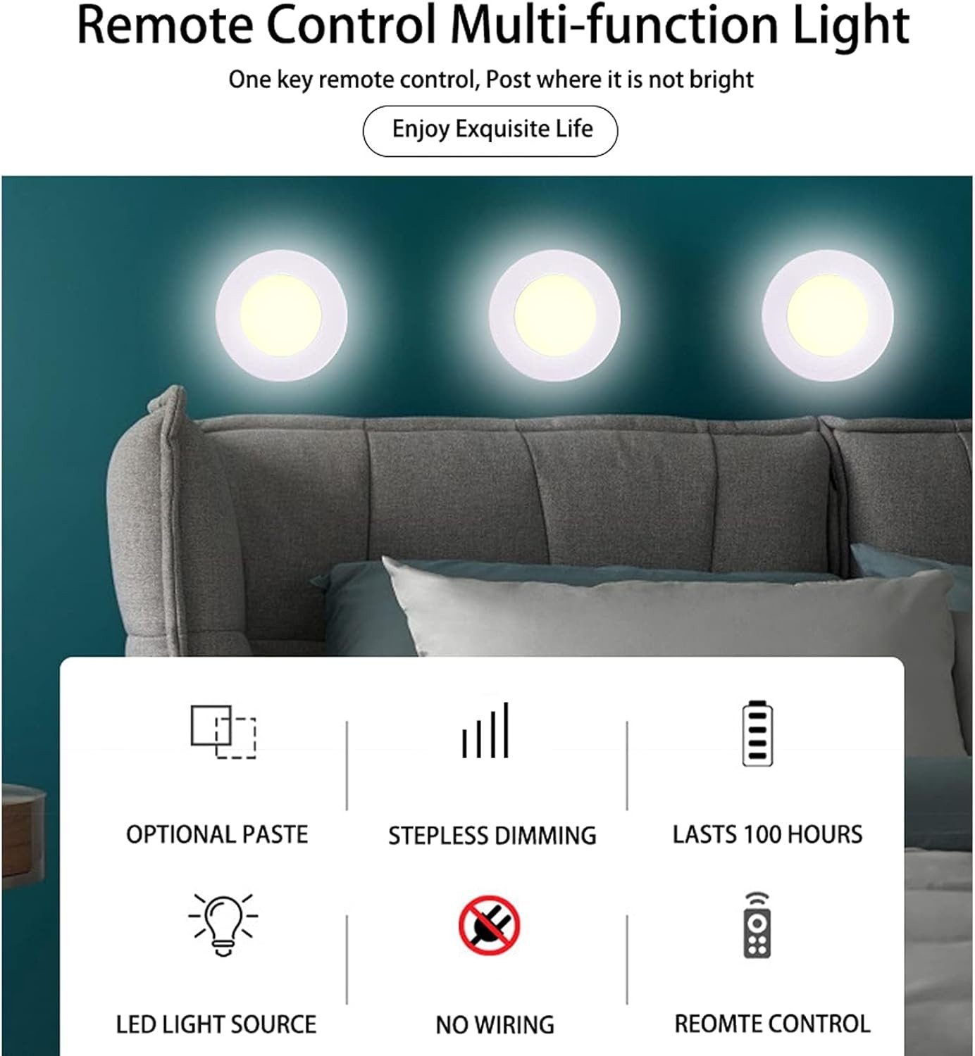 SinLaw LED Wandleuchte LED Schrankleuchte mit Fernbedienung, Timer, 2 Fernb günstig online kaufen