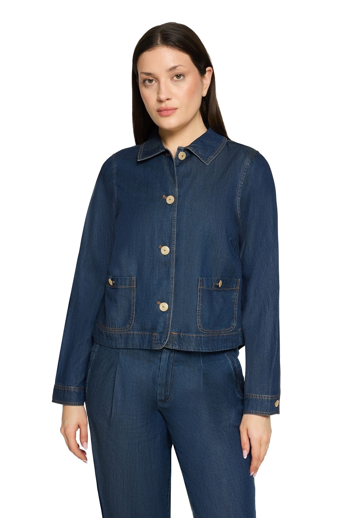 Jackenblazer Damen mit aufgesetzten Taschen