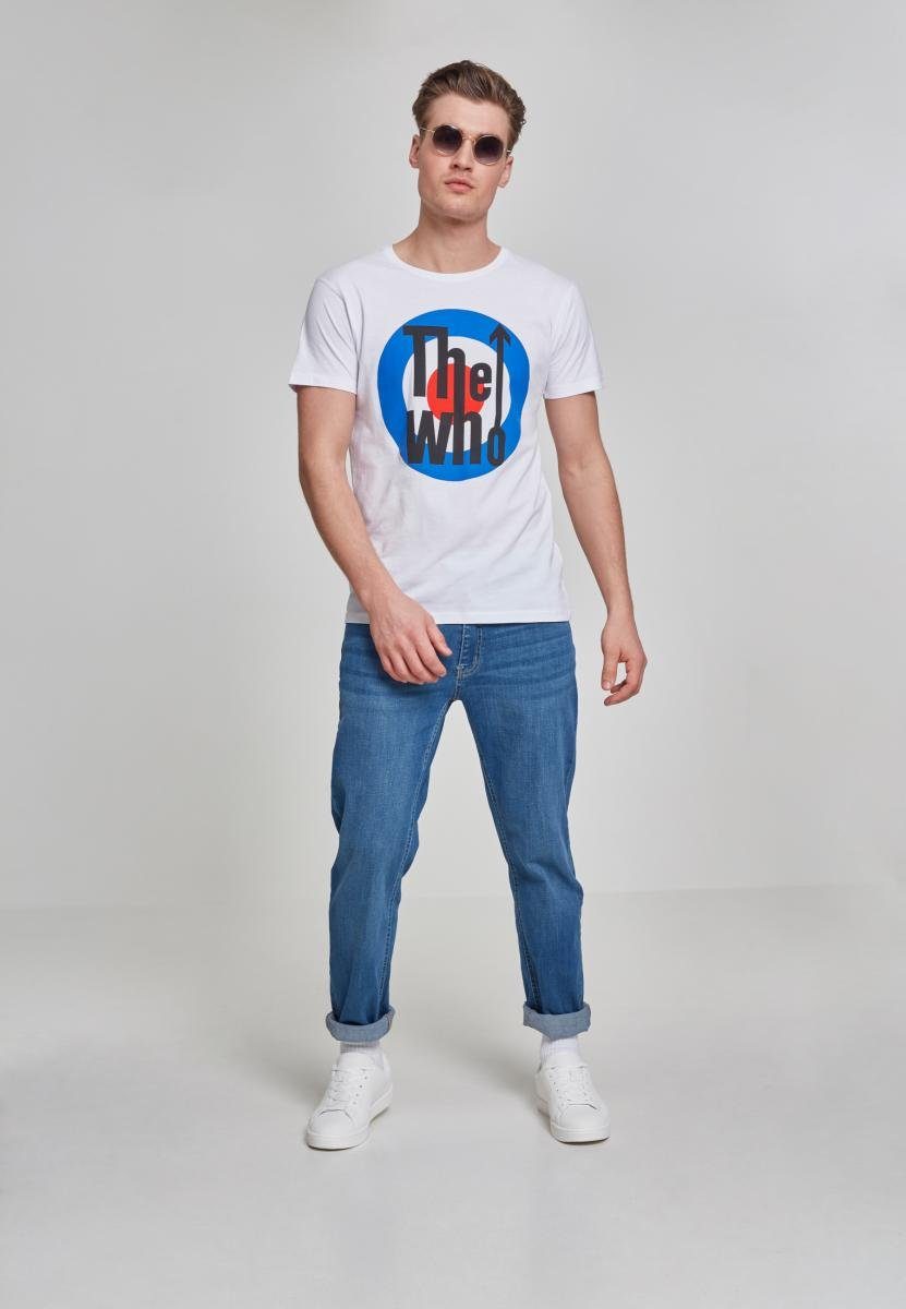 Merchcode T-Shirt Herren Tee Target white The Who (1-tlg) Classic