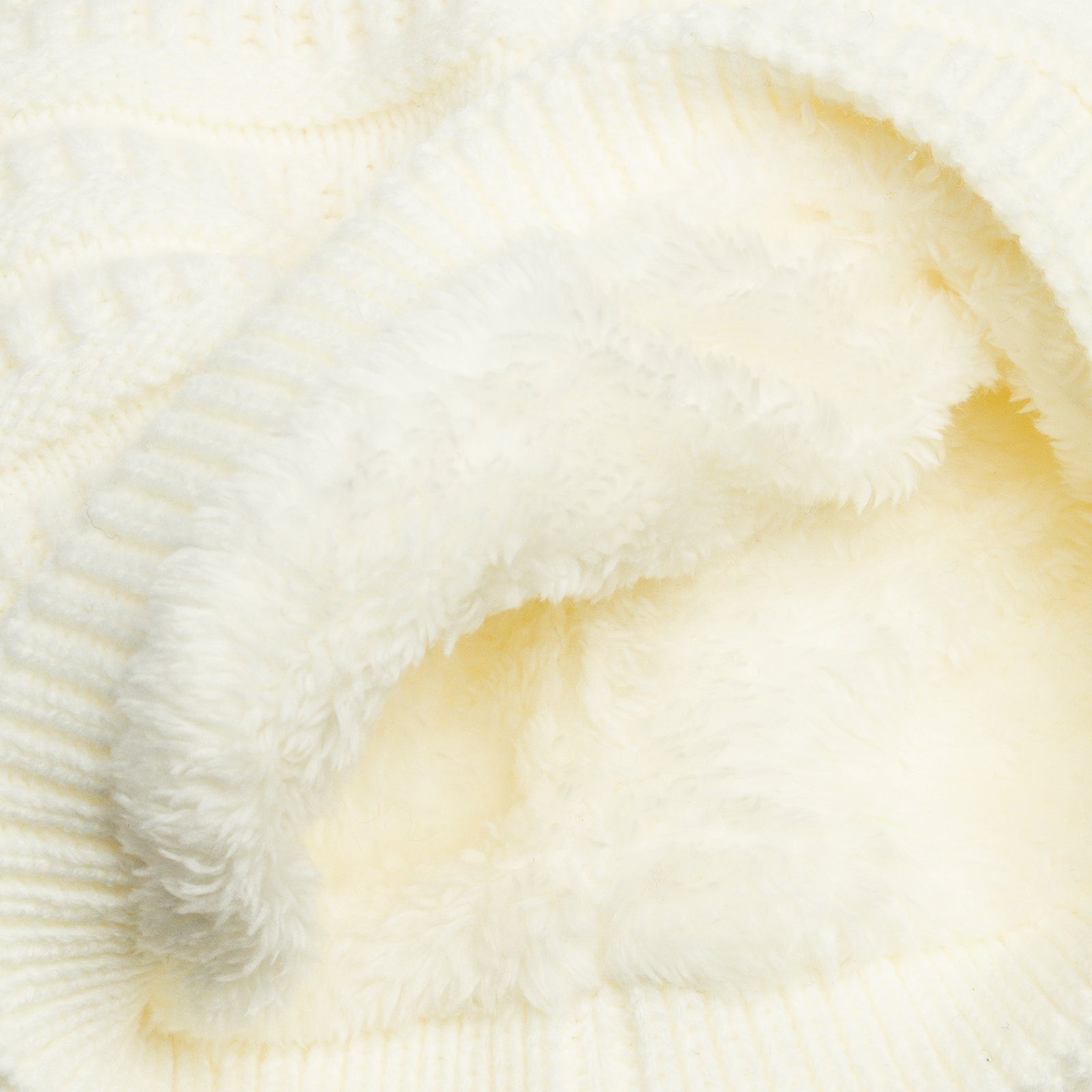 Caspar Beanie Caspar MU171 Damen grob gestrickte gefütterte Winter Beanie Mütze mit Strickmuster