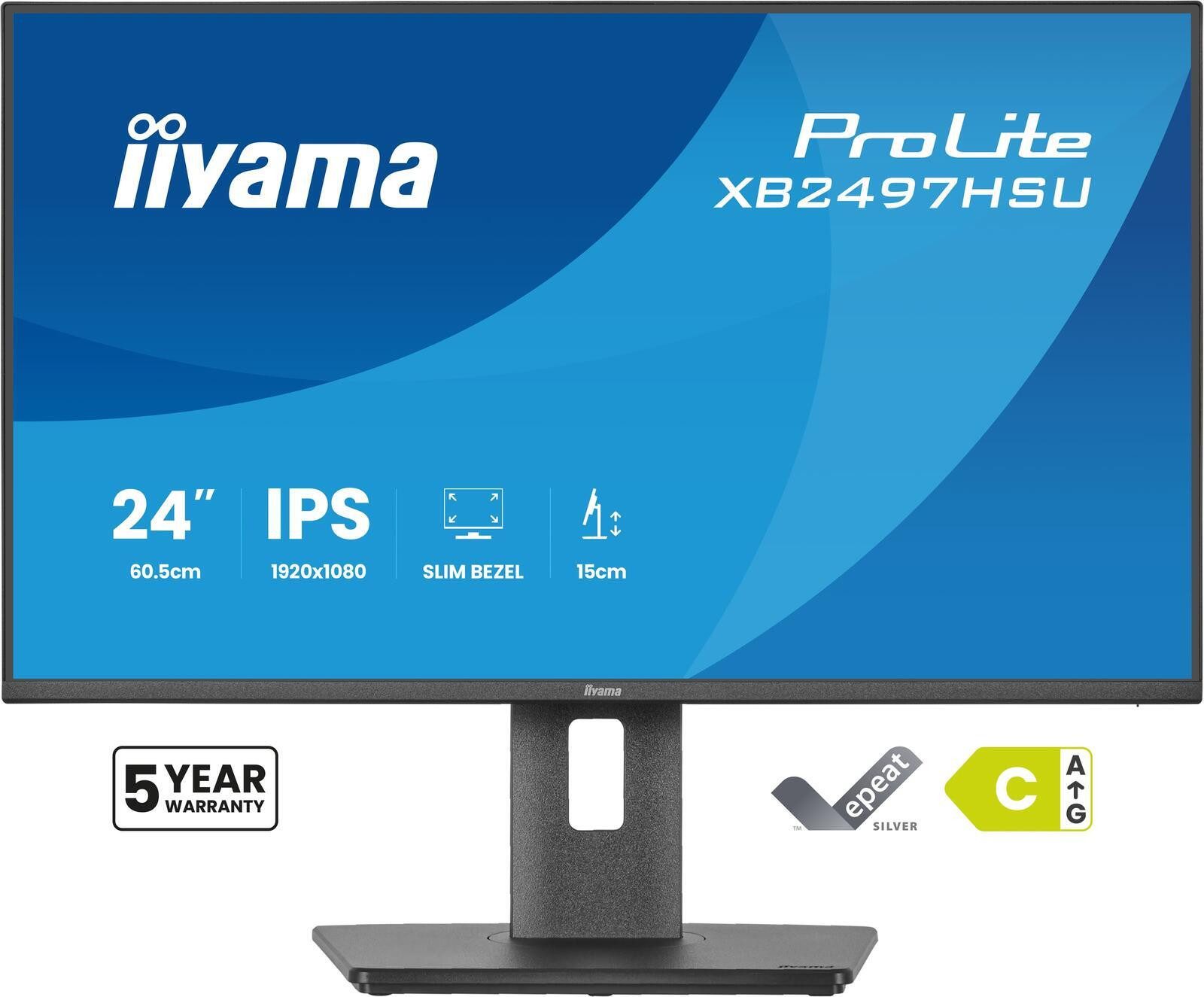 Iiyama ProLite XB2497HSU-B1 TFT-Monitor (1920 x 1080, 4 ms Reaktionszeit, 120 Hz, IPS Panel)