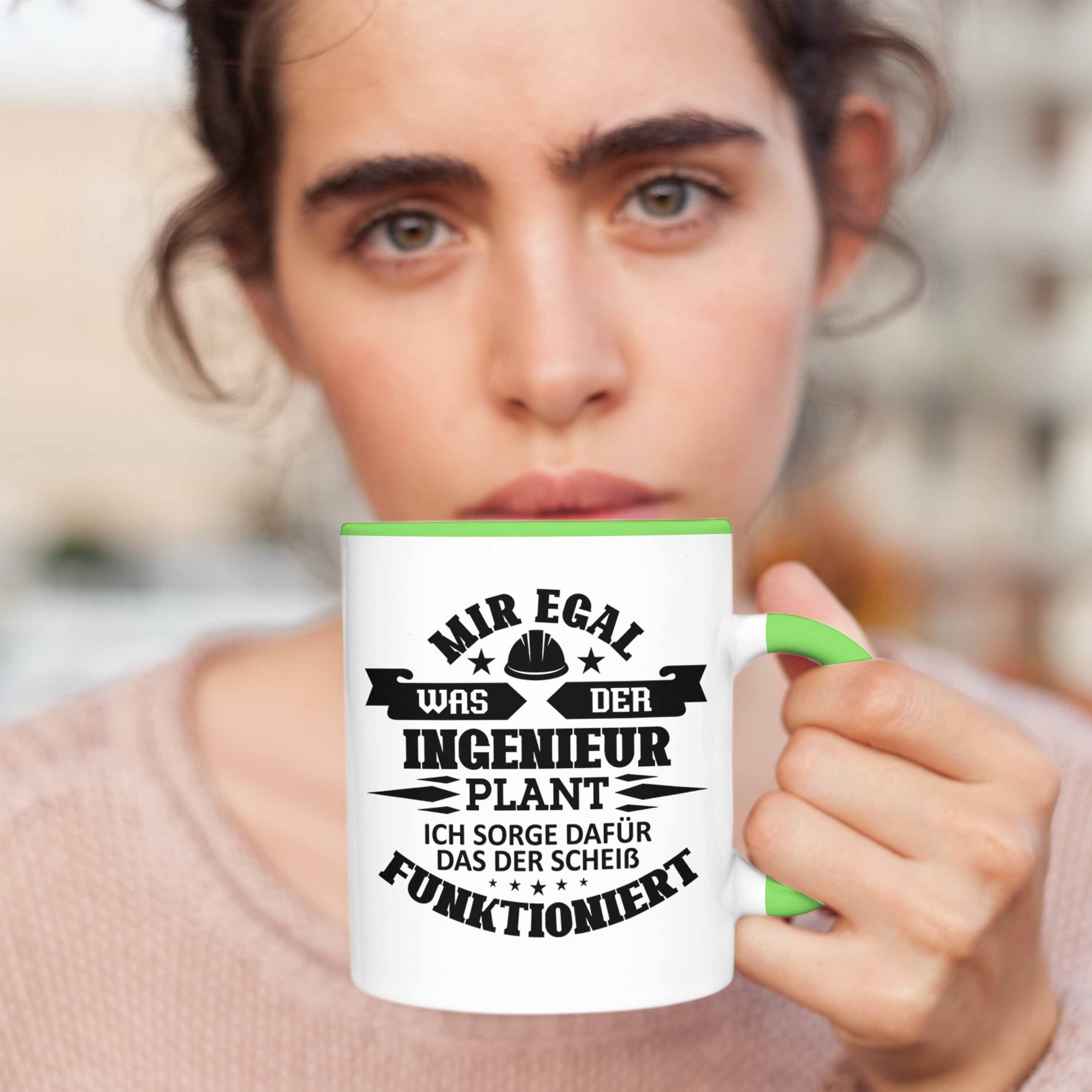 Tasse Trendation und - Zerspaner Tasse Fräser Grün Trendation Geschenk Zerspanungsmechaniker