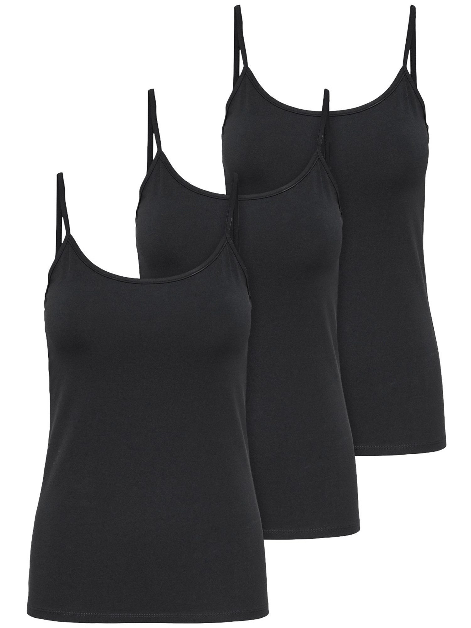 ONLY Tanktop Life Singlet (3-tlg) Figur günstig online kaufen