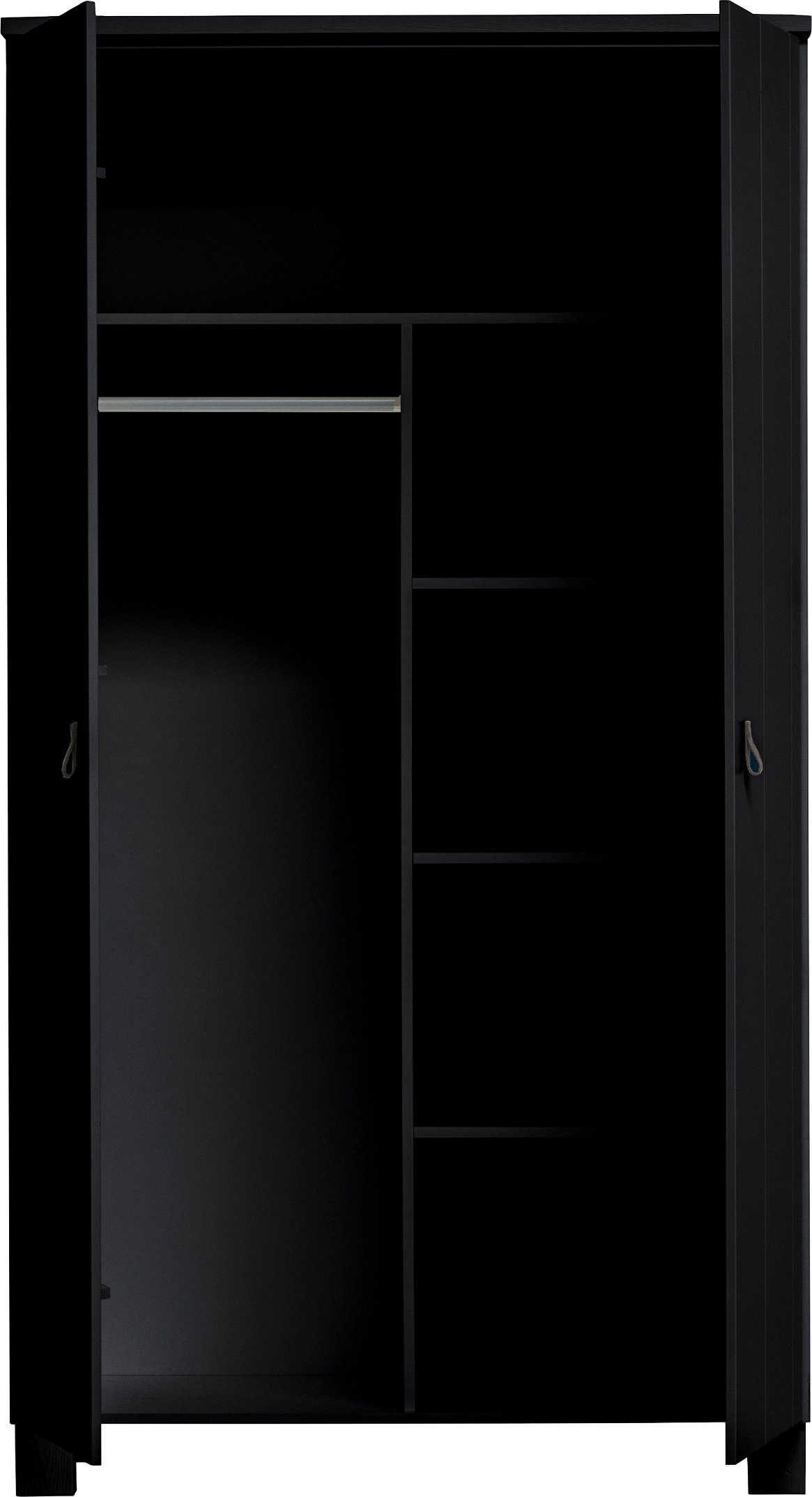 WOOOD Garderobenschrank Ties mit Kleiderstange, viel Stauraum, H 203 cm x B 110 cm