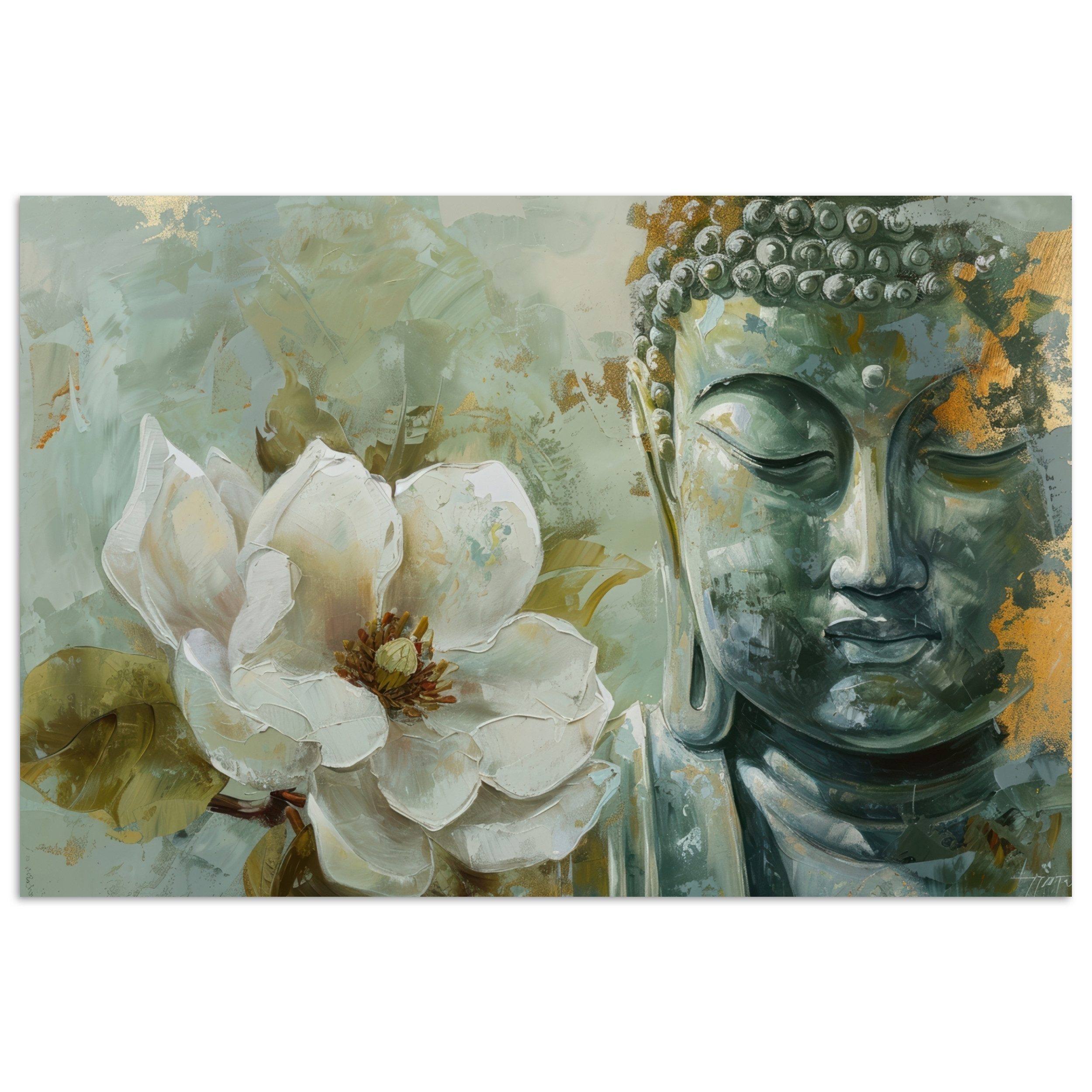 MuchoWow Poster Buddha - Grün - günstig online kaufen