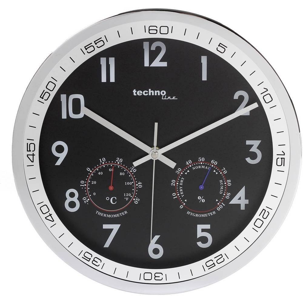 Wanduhr Wanduhr mit Temperatur- und Luftfeuchteanzeige