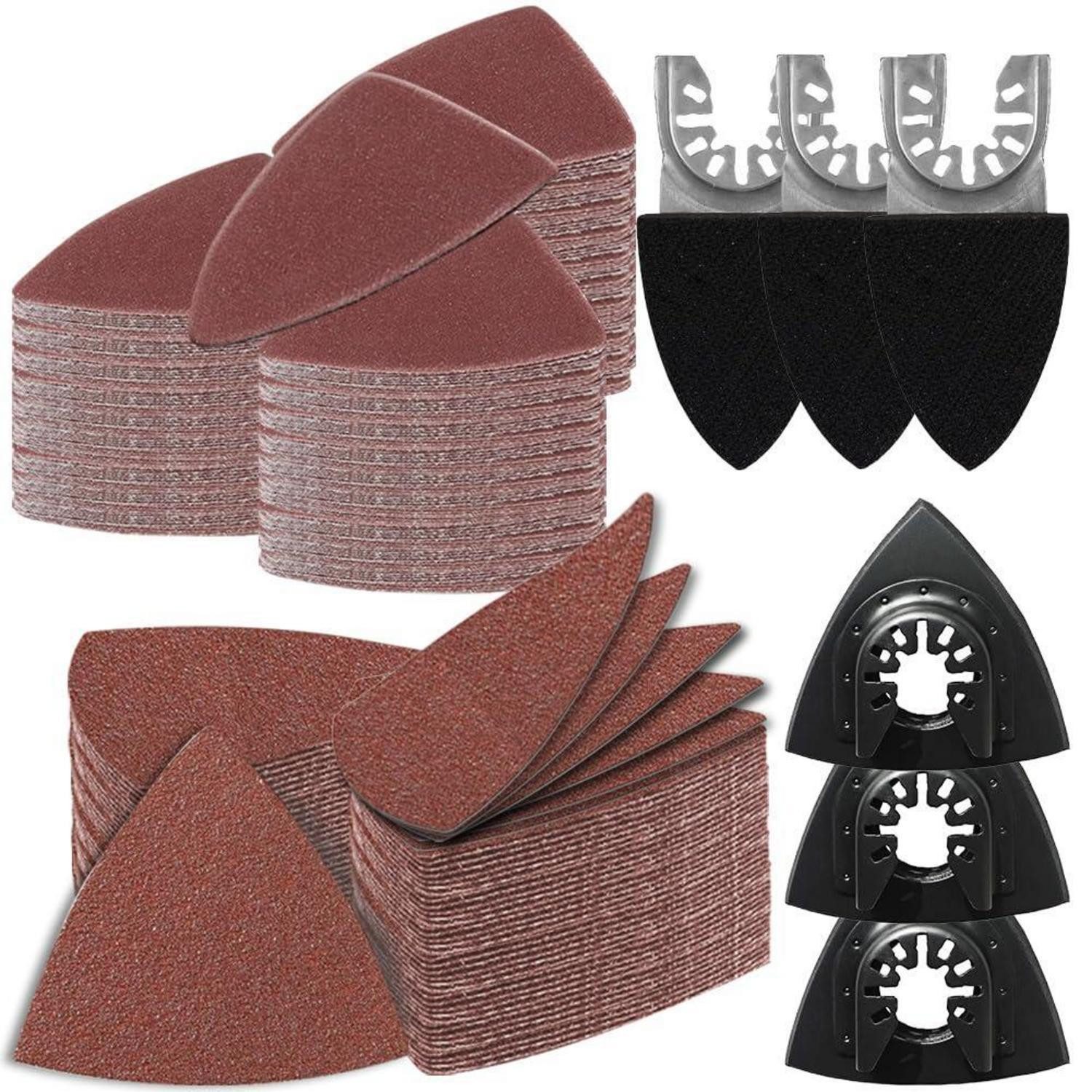 LuxusKollektion Schleifdreieck Multitool Schleifplatte 246tlg. Zubehör-Set