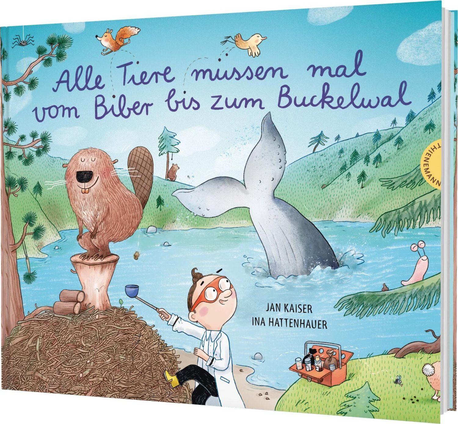 Kinderbuch Alle Tiere müssen mal – vom Biber bis zum Buckelwal Lustiges Bilderbuc Jan Kaiser