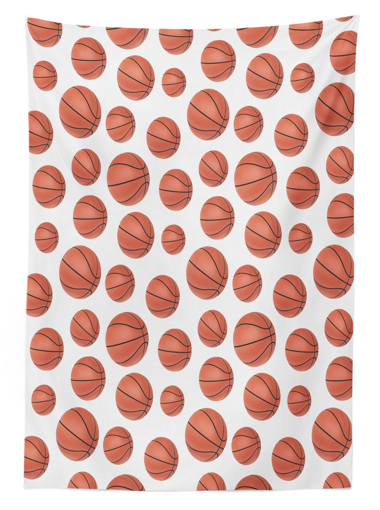 den Klare Farben, Waschbar Tischdecke Außen geeignet Für Art-Kugel Farbfest Abakuhaus Realistische Bereich Basketball
