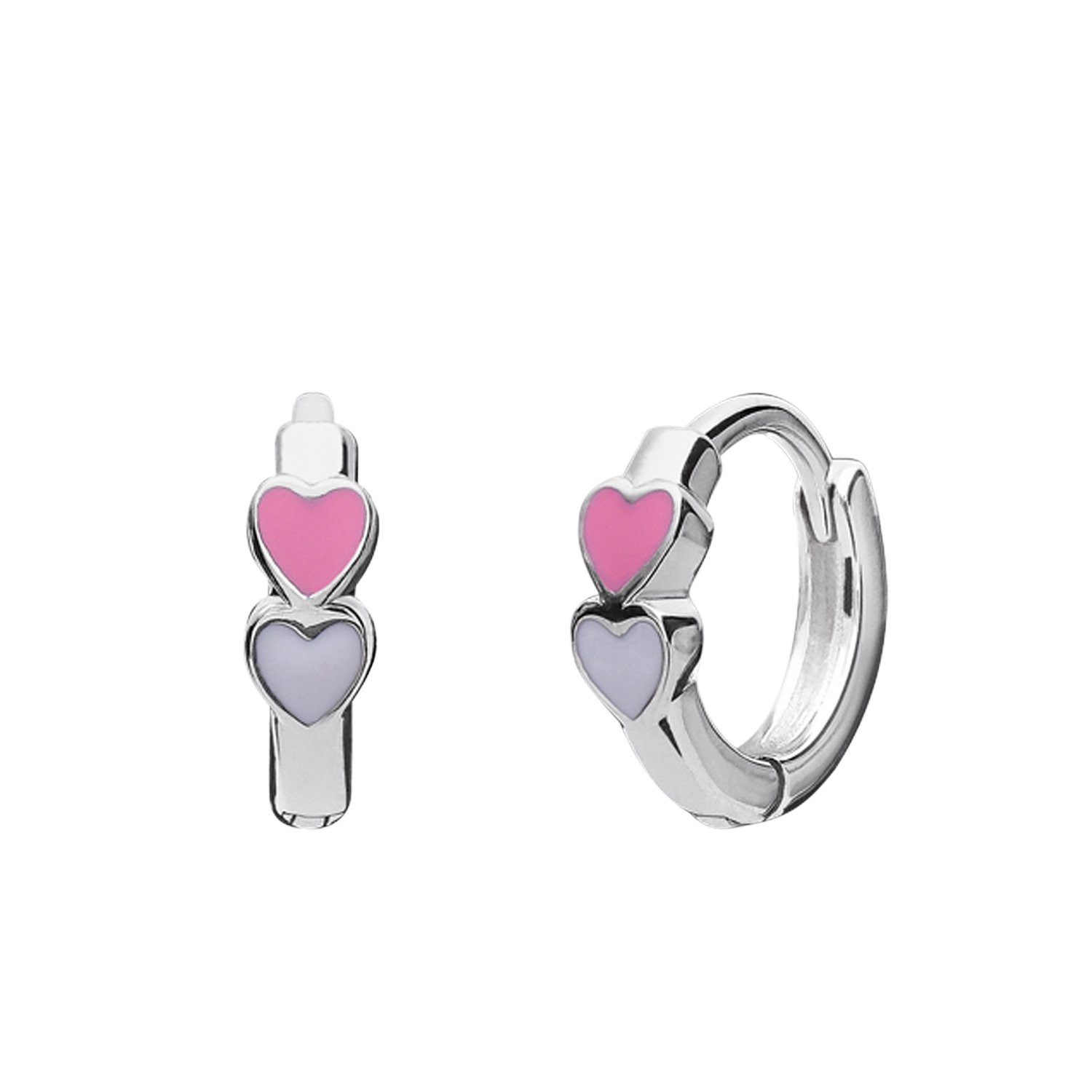 LUCARDI Paar Creolen Ohrring - 925 Silber - Silber - Kinder
