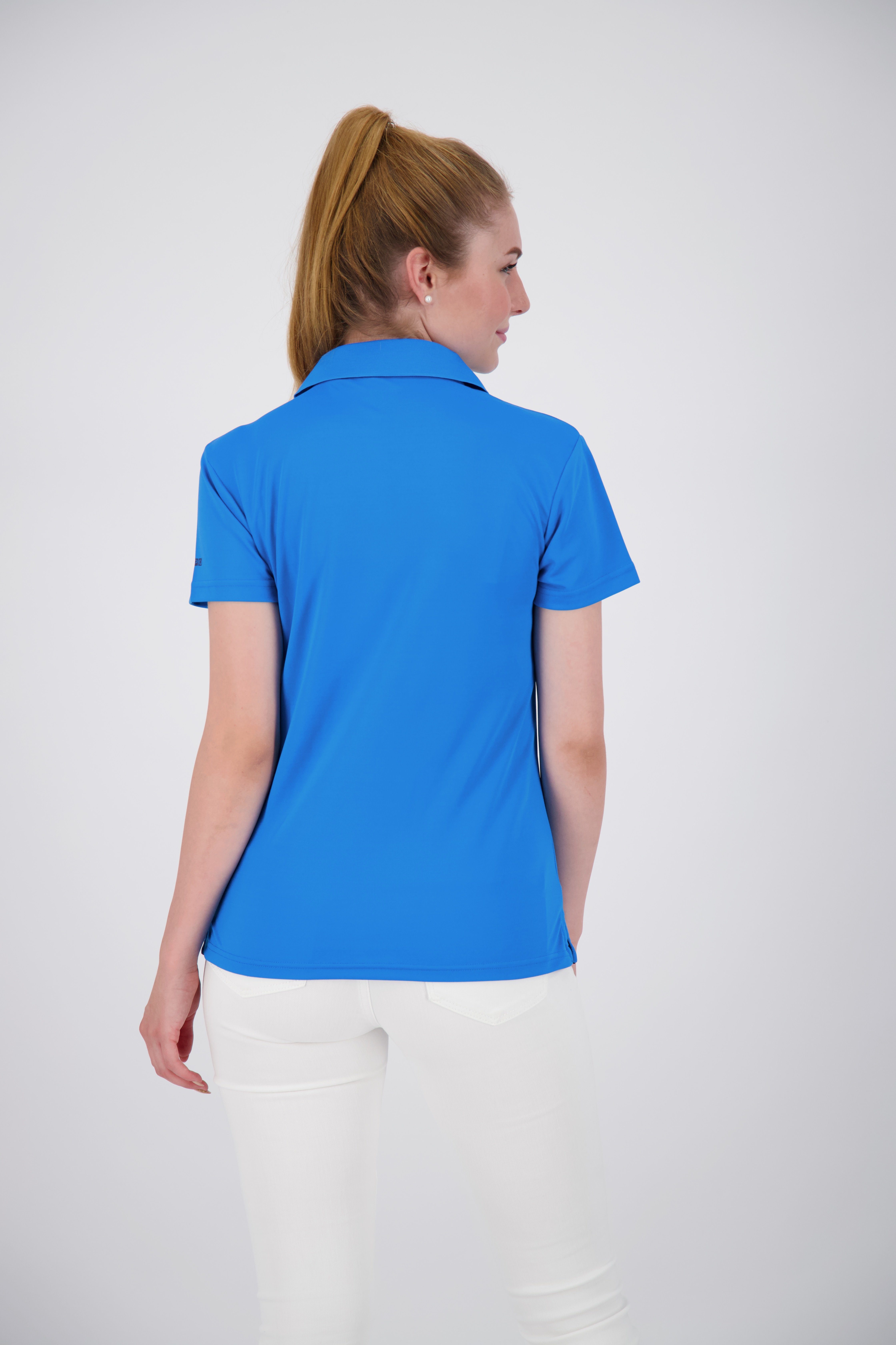 Recycling 3F-Funktions-Piqué DEPROC Active WOMEN Kunstfaser 100% aus Poloshirt II NEW HEDLEY light blue