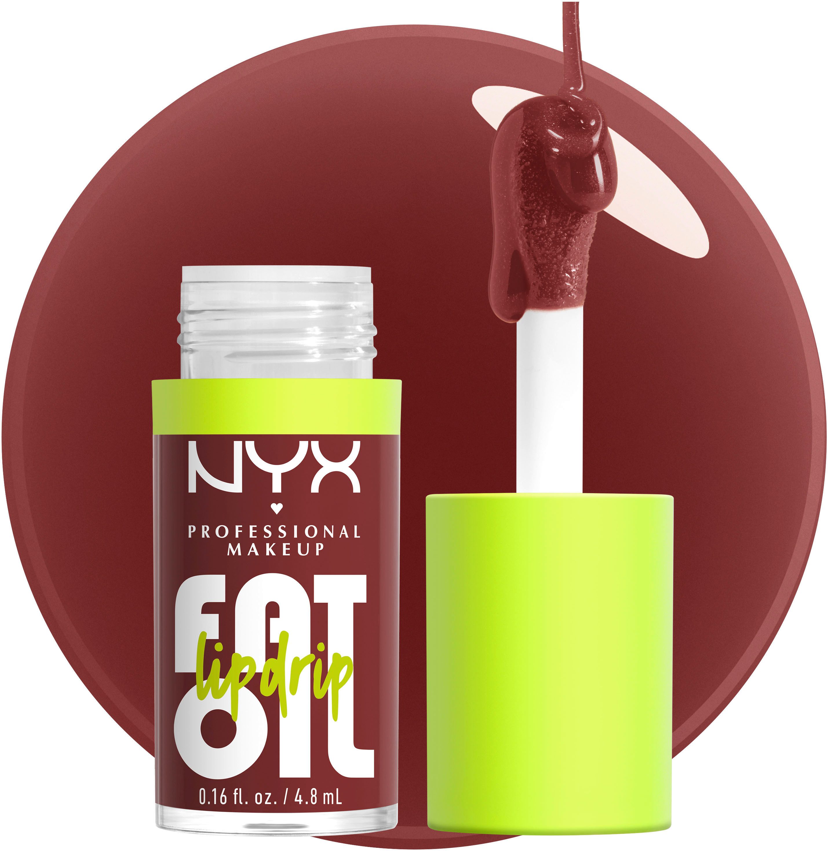 NYX PROFESSIONAL MAKEUP Lipgloss FAT OIL LIP DRIP, mit intensiv-schimmerndem Finish, individuell aufbaubare Farbe