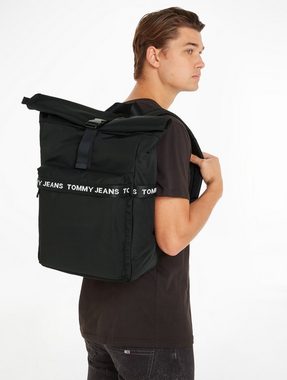 Tommy Jeans Cityrucksack TJM ESSENTIAL ROLLTOP BP, mit gepolstertem Rücken