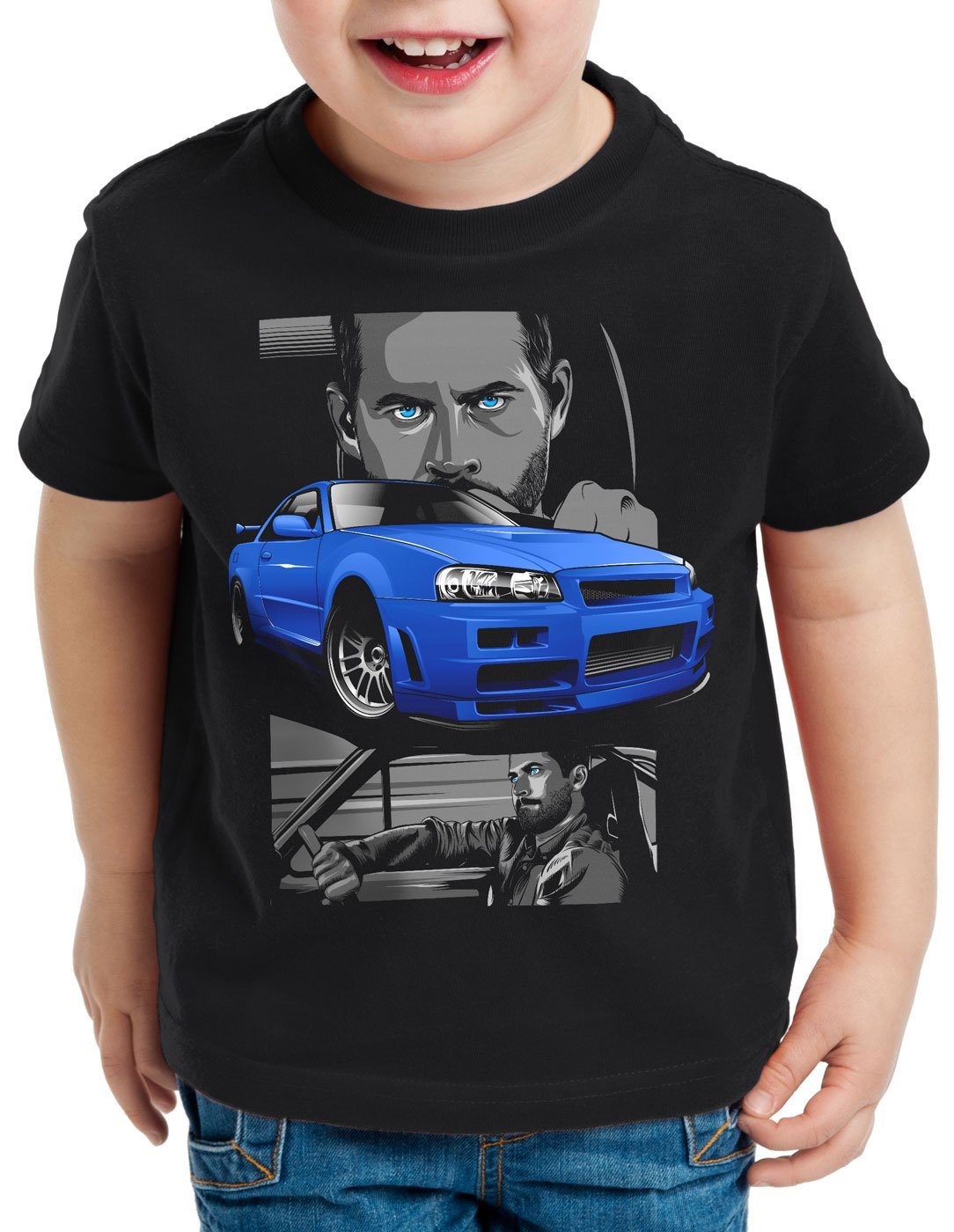 style3 Print-Shirt Kinder T-Shirt Furious o’conner Champion brian autorennen