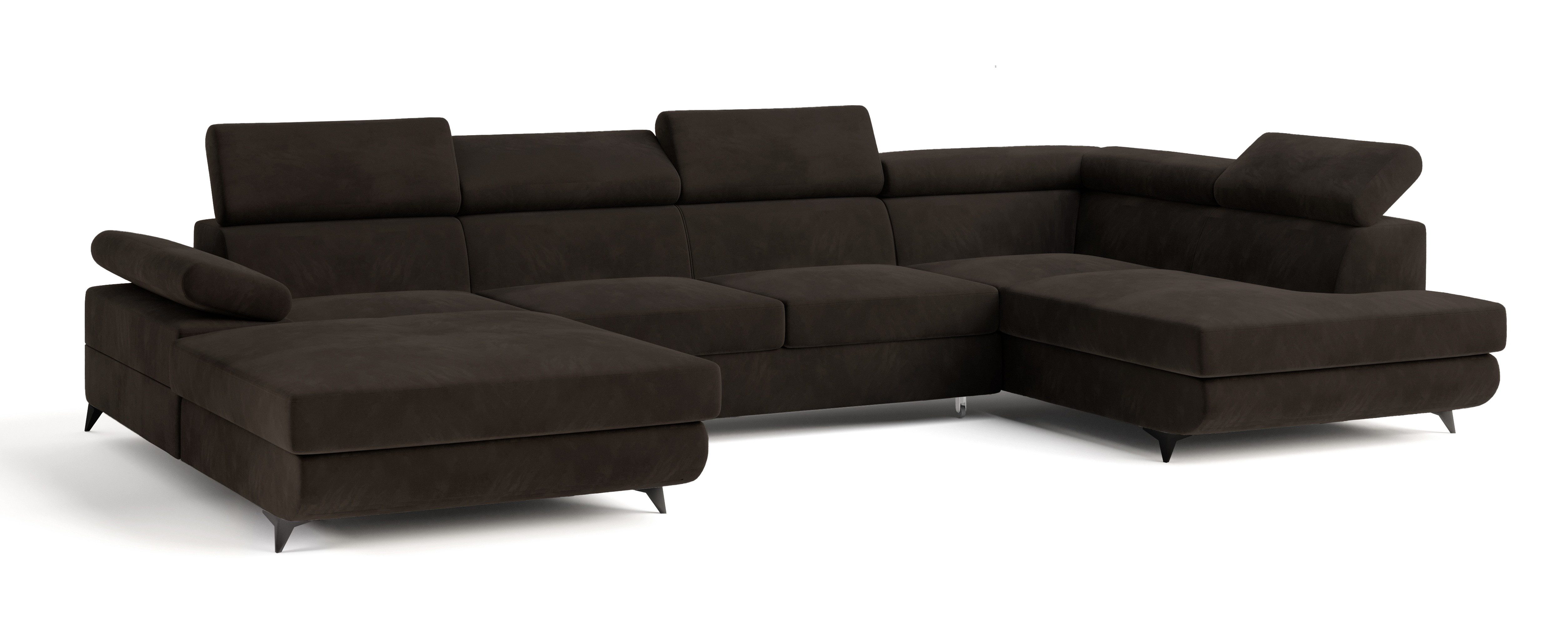 Masseno Ecksofa RUBANO mit Schlaffunktion U-Form, günstig online kaufen