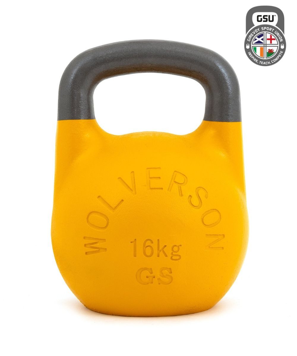 Wolverson Fitness Kettlebell GSU Kettlebell 8-32kg, Schwunghantel, Competition Kettlebell, Ideal für Home Gym, Studio und Sporttraining