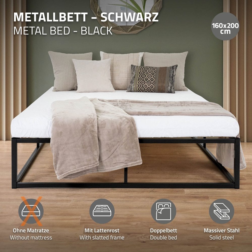 ML-DESIGN Metallbett Bettgestell Bettrahmen Stahlrahmen mit günstig online kaufen