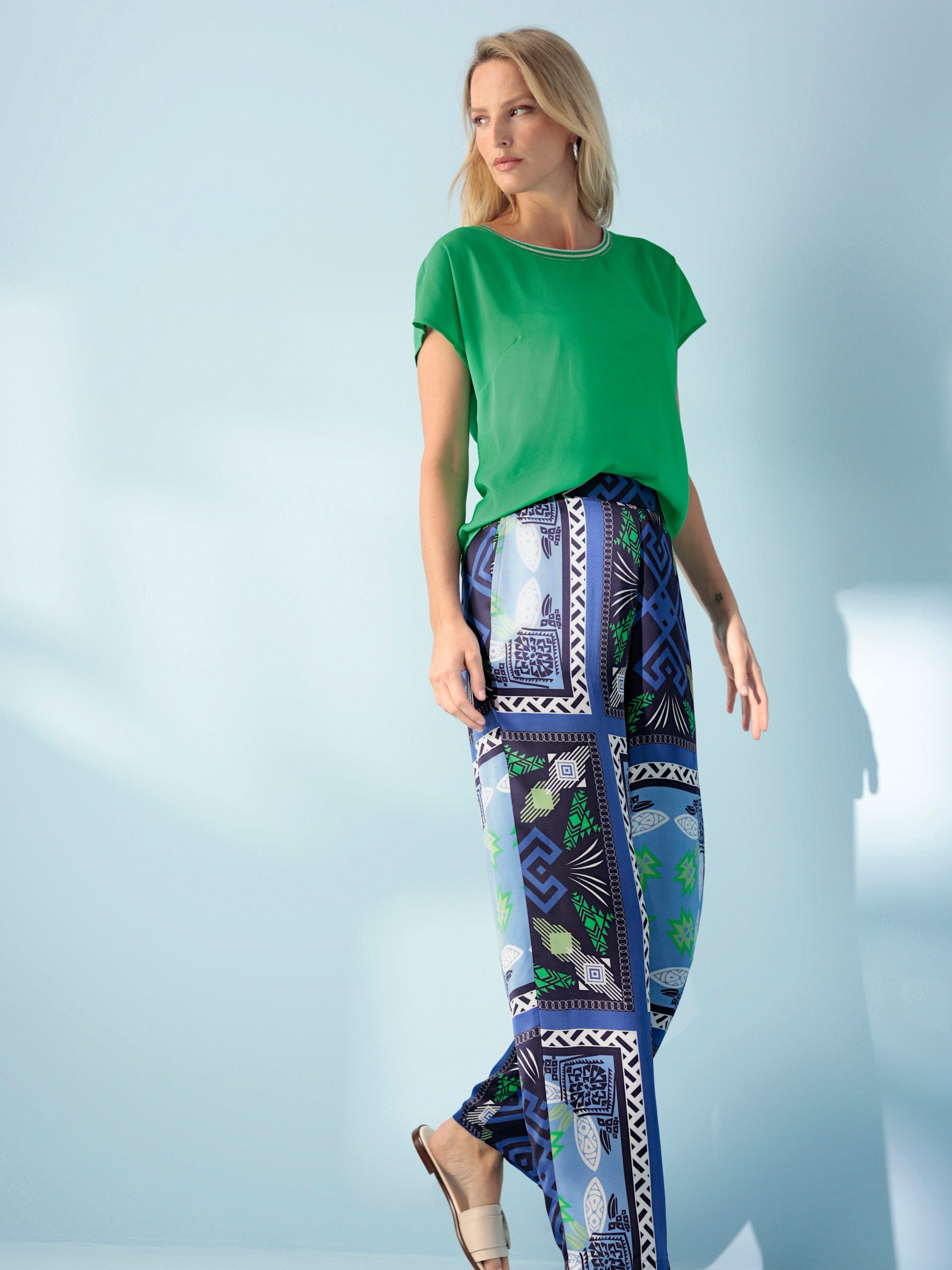 heine Klassische Bluse Bluse Kurzarm