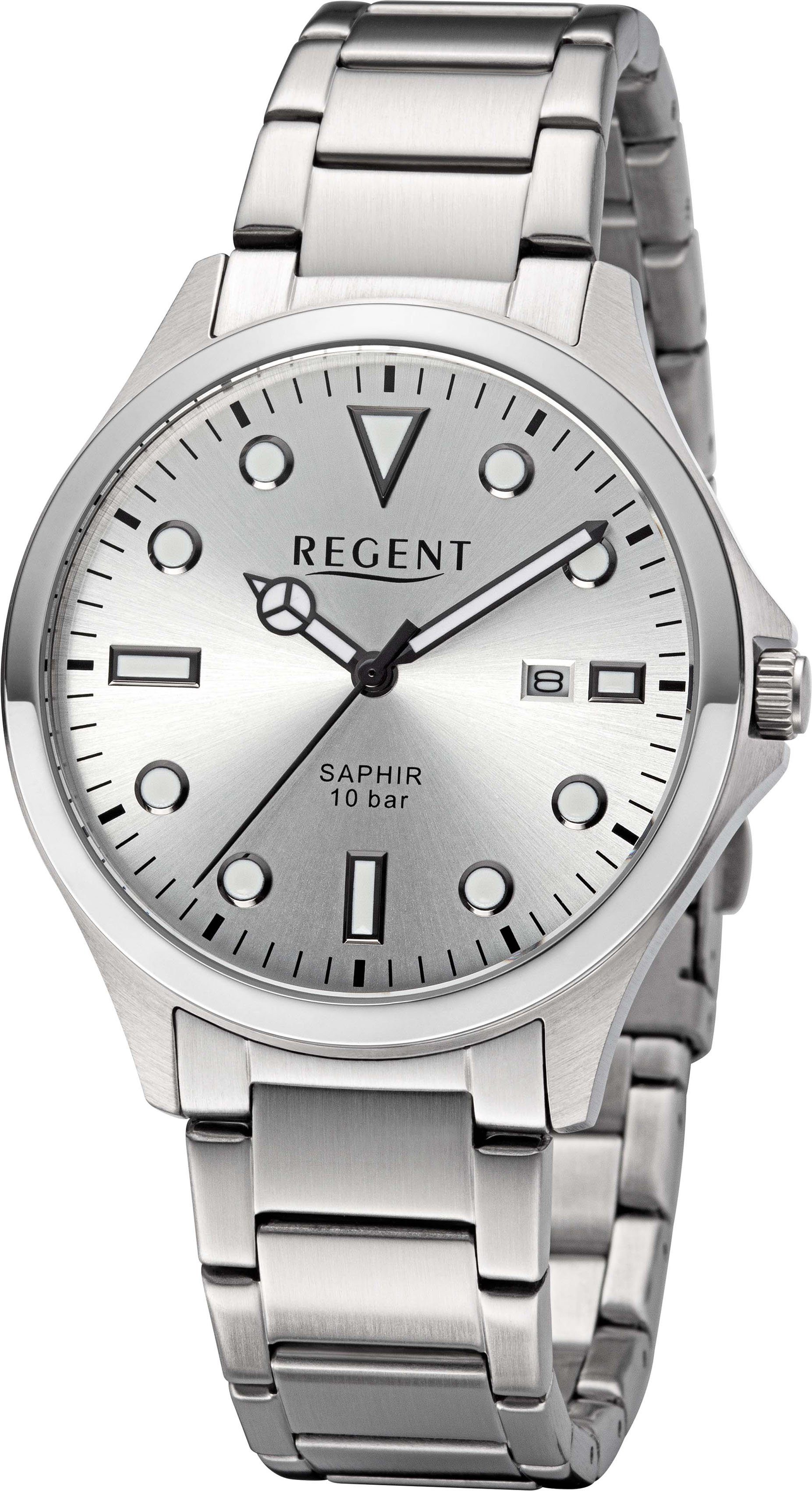 Einkaufen genießen Regent Quarzuhr 11150771 - 30115SS