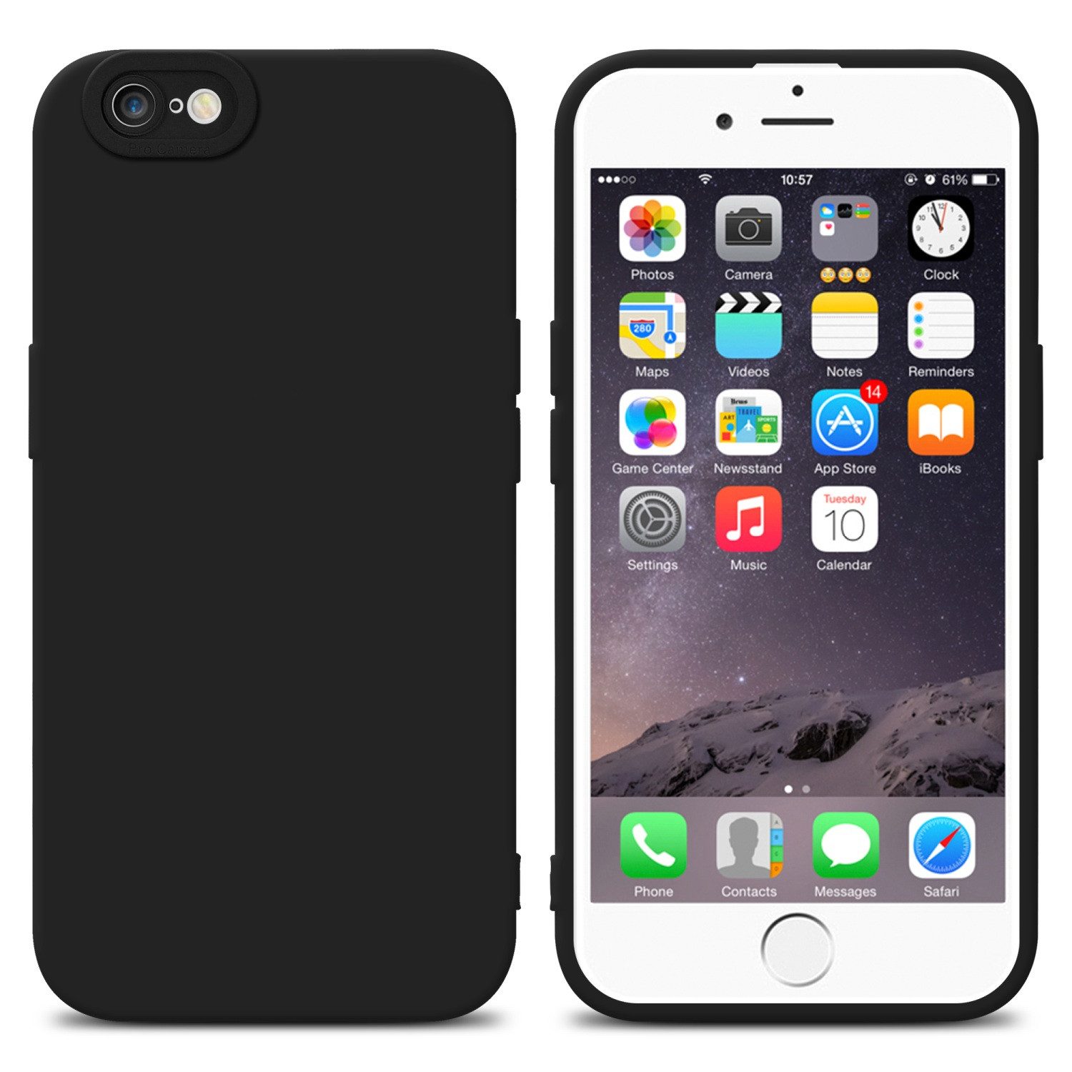 Cadorabo Handyhülle für iPhone 6 / 6S Hülle Apple iPhone 6 / 6S, Hülle Schutzhülle TPU Silikon Case Cover